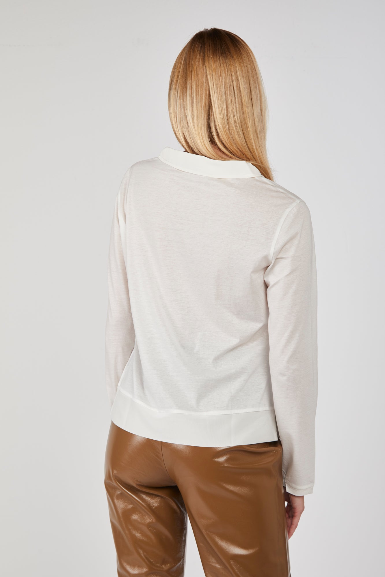 EMPORIO ARMANI Weiße Hemd mit Kragen