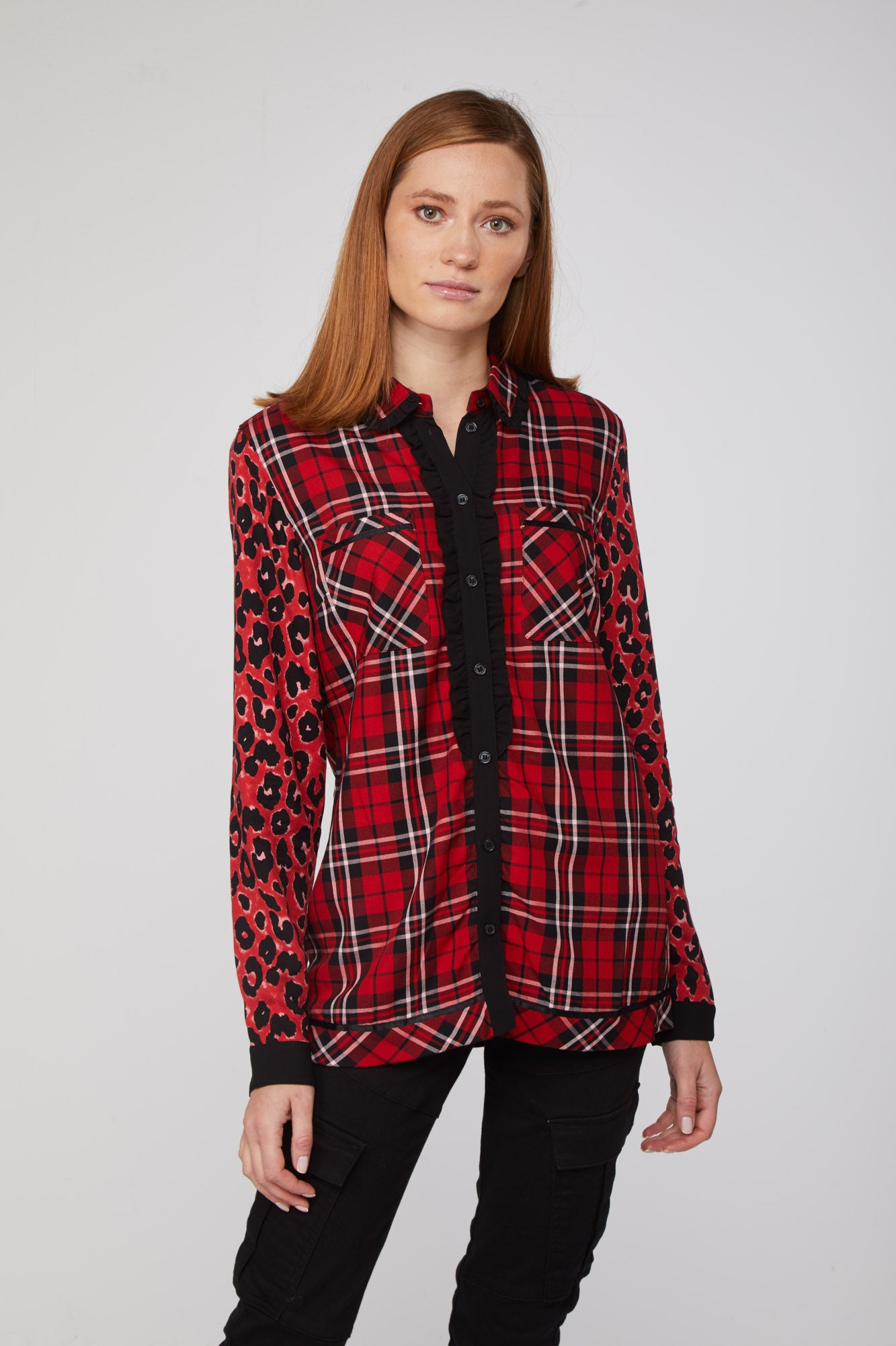 TWINSET Mix & Match Rote Hemd