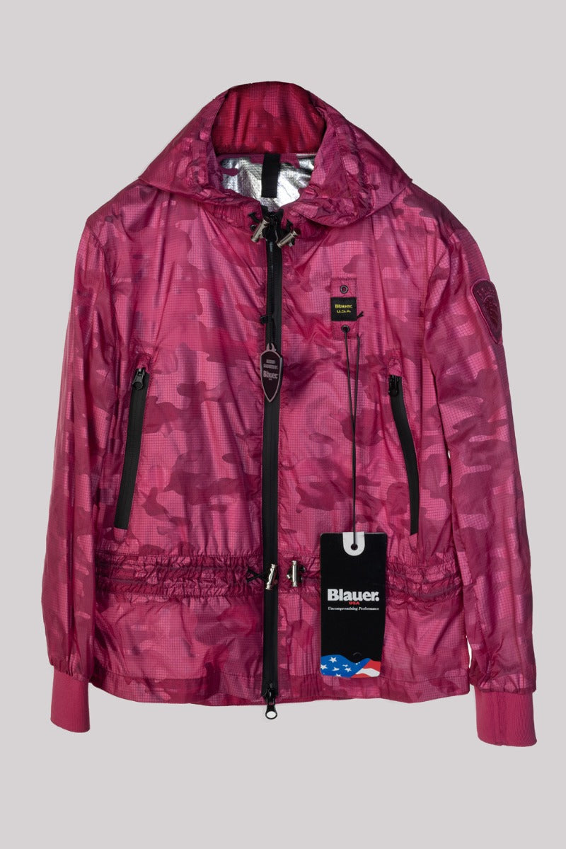 BLAUER Ultra Light Camouflage Fuchsia Nylonjacke