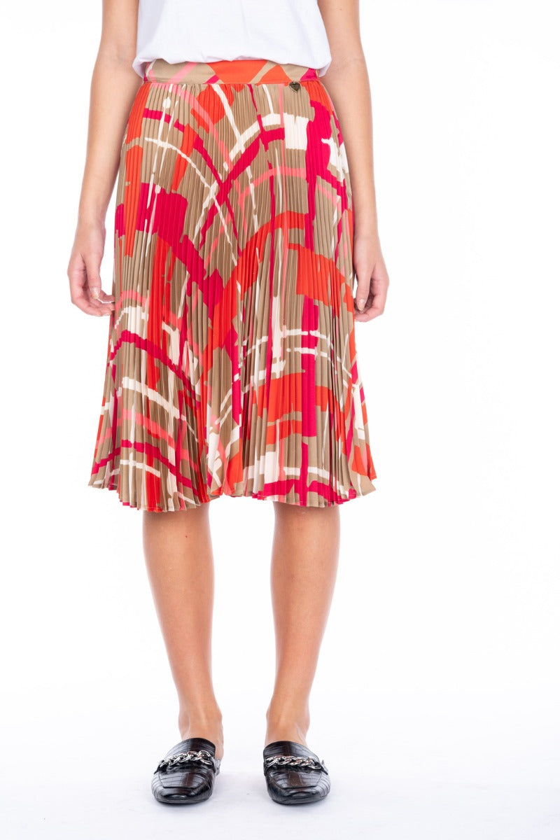 TWINSET Mehrfarbiger Rock mit abstraktem Muster