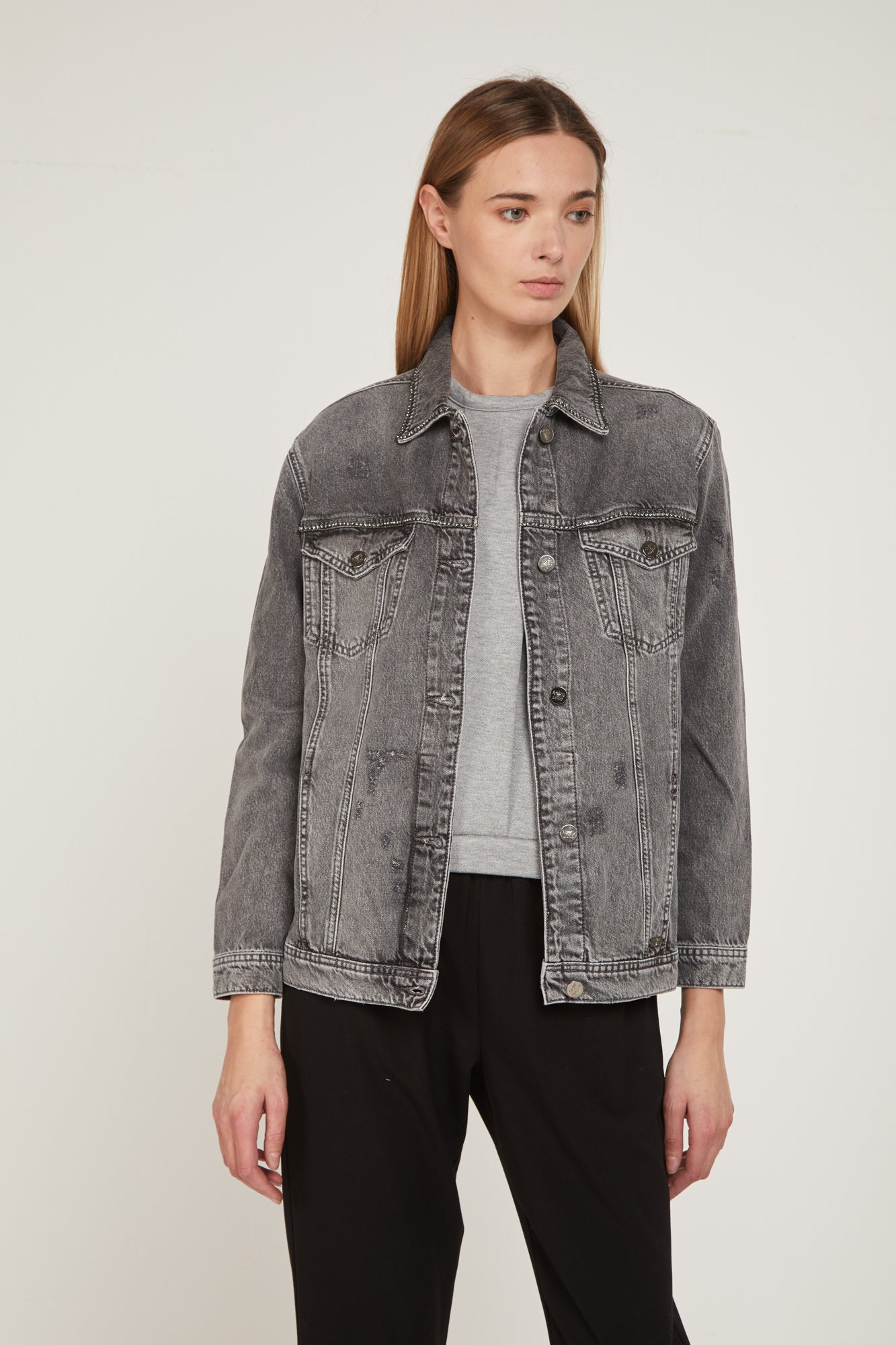 LIU-JO Grau Jeansjacke