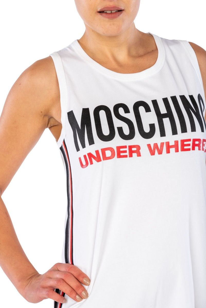 MOSCHINO Weiße Tankkleid
