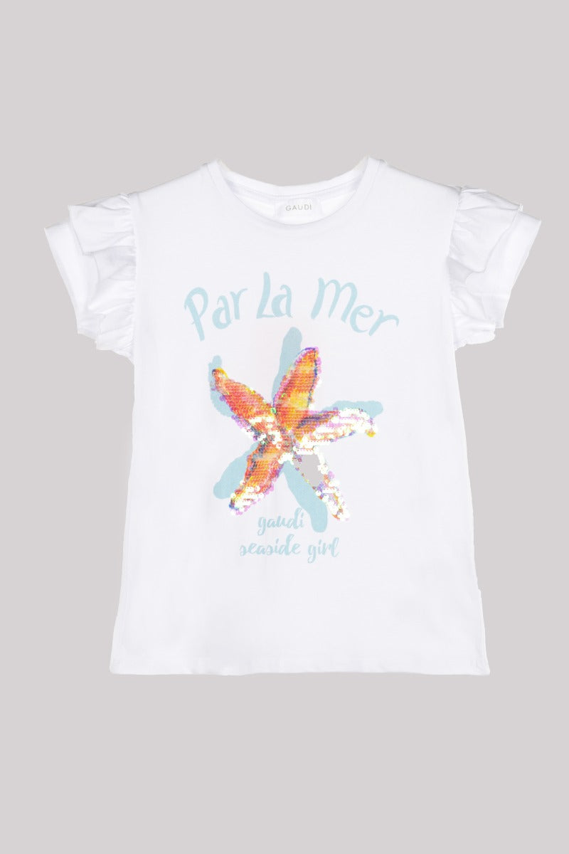GAUDI' KIDS T-Shirt Weiße Stella Marina