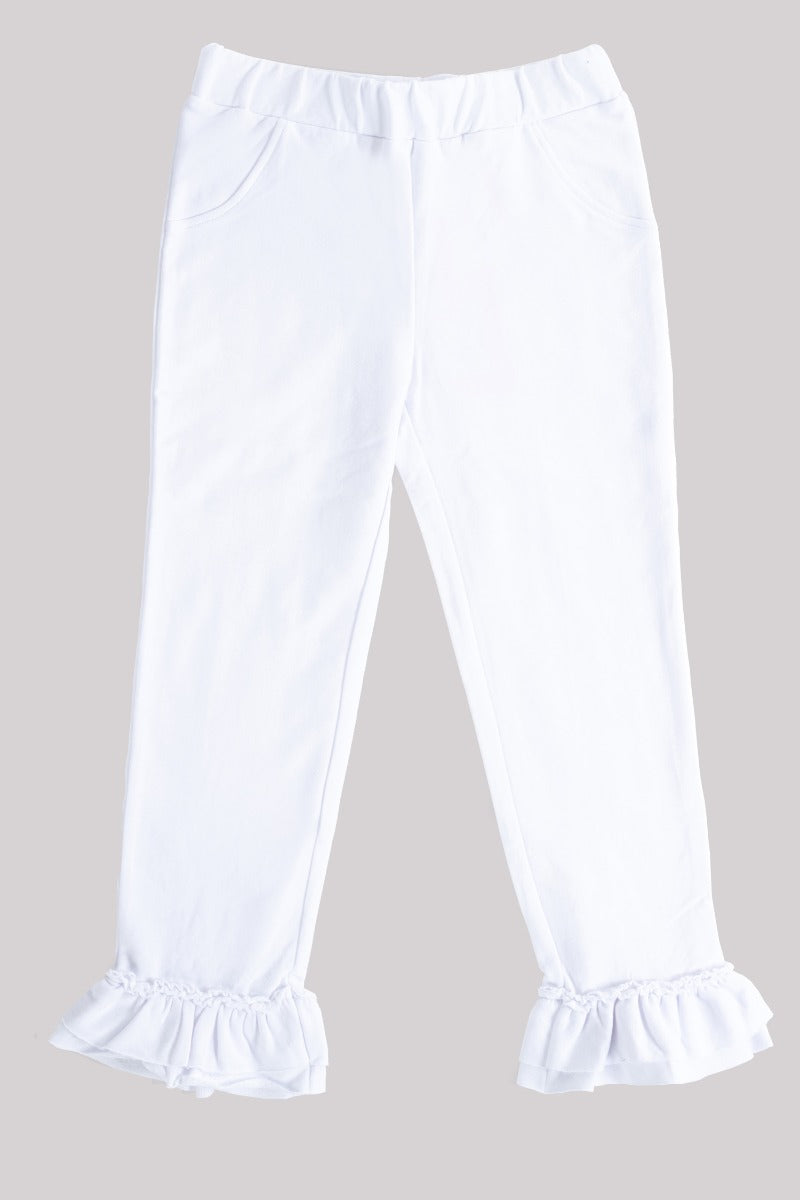 GAUD? KIDS Jeggings mit Rüschen Weiße