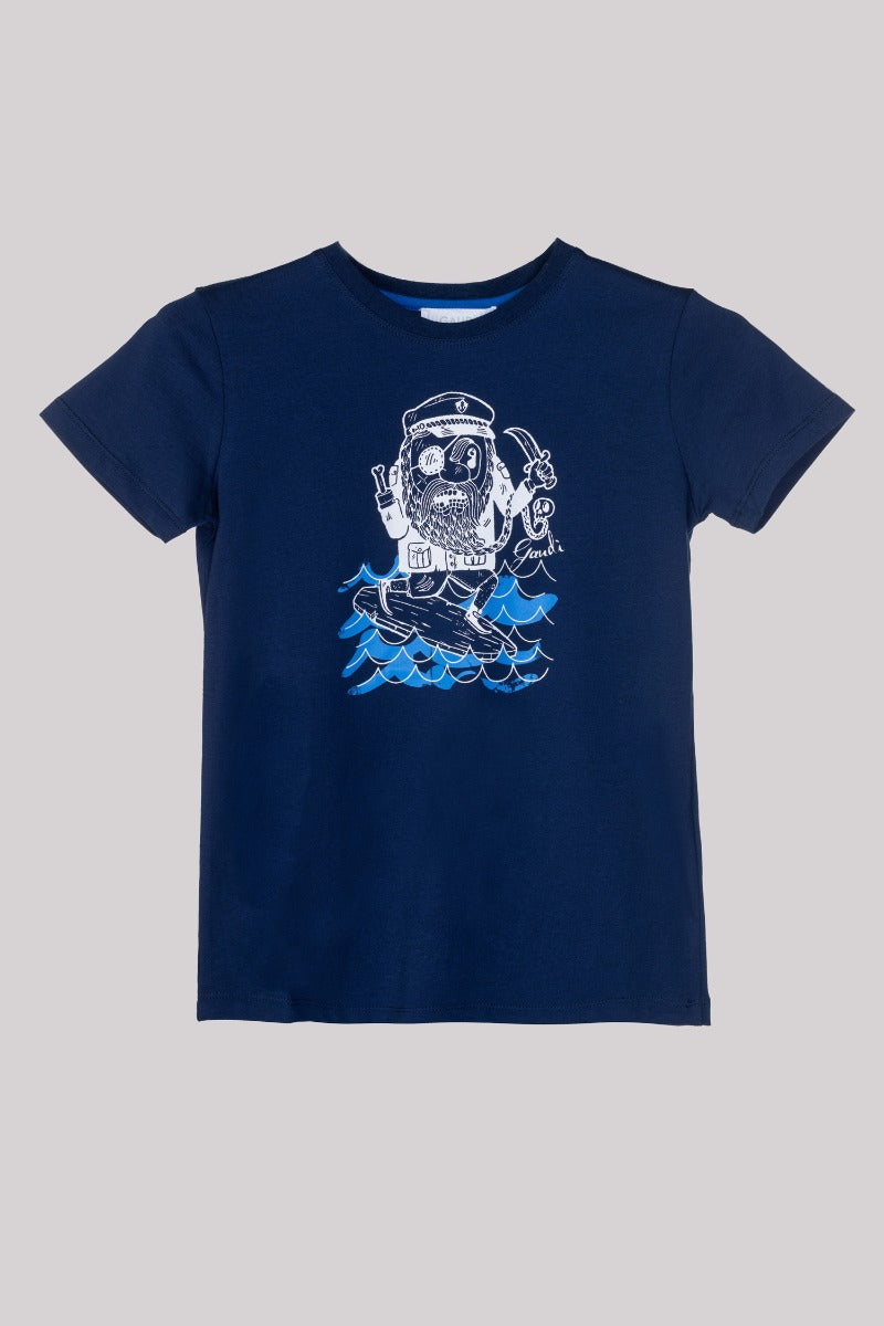 GAUDI' KIDS T-Shirt mit Blau Matrosen-Print