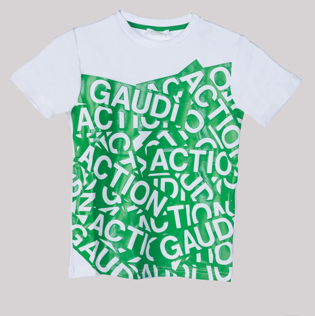 GAUDI' KIDS T-Shirt mit Grüne Logo-Print