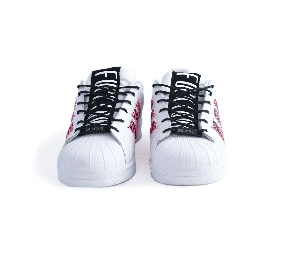 SEDDY'S Adidas Superstar Fuck Love Pink Pyton Personalisiert