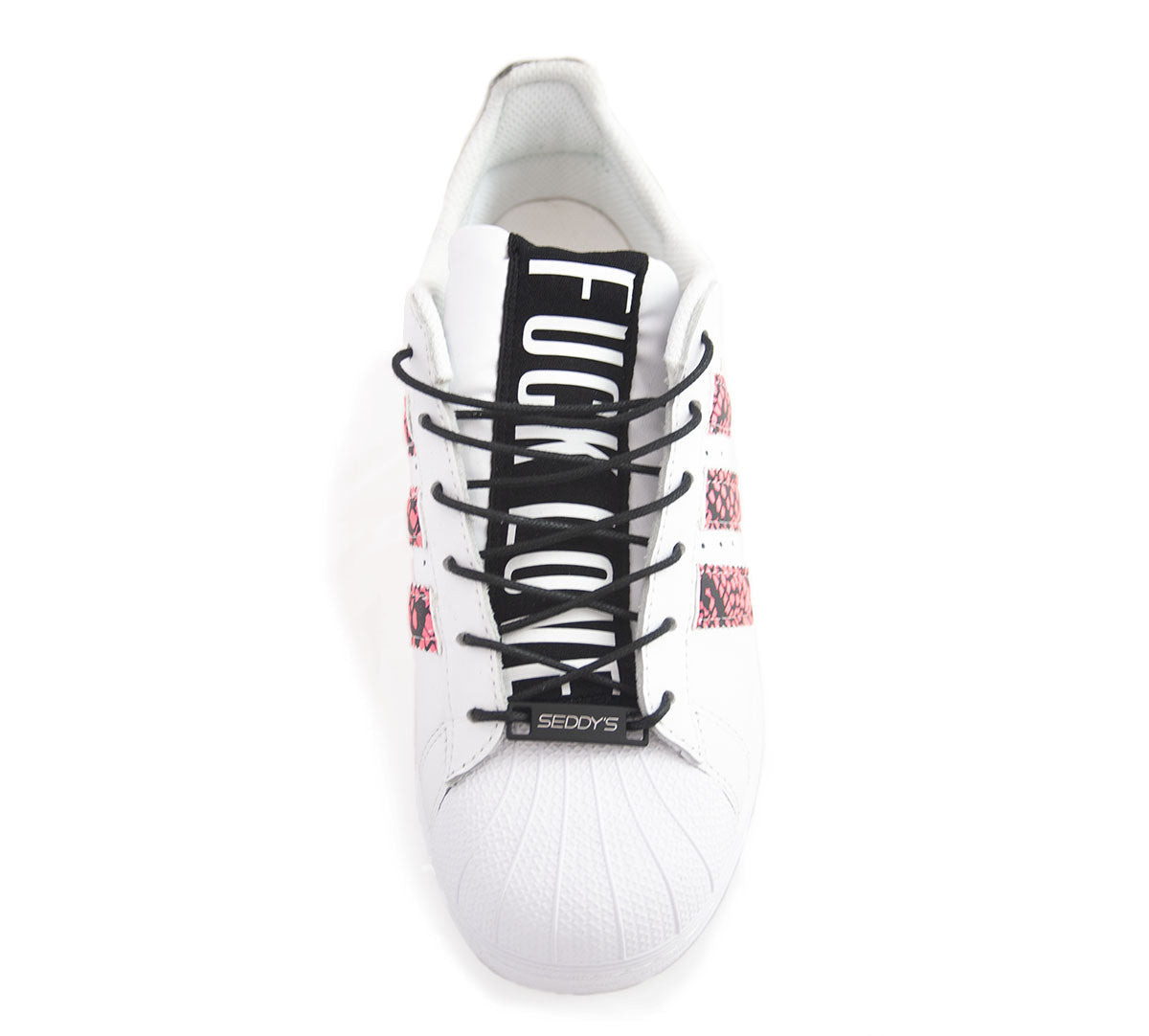 SEDDY'S Adidas Superstar Fuck Love Pink Pyton Personalisiert