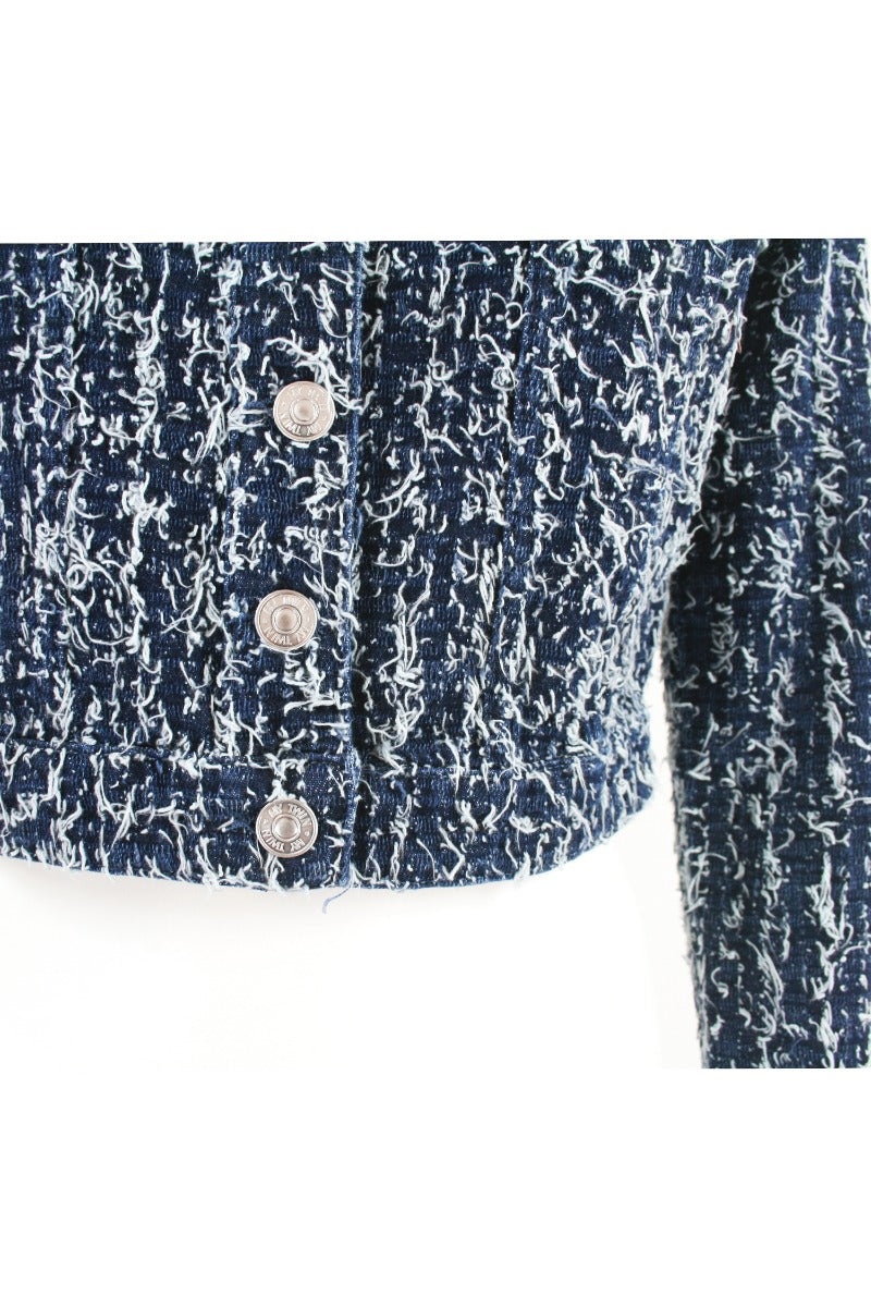 MEIN TWIN TWINSET Giacca in Jeans con Boucl?