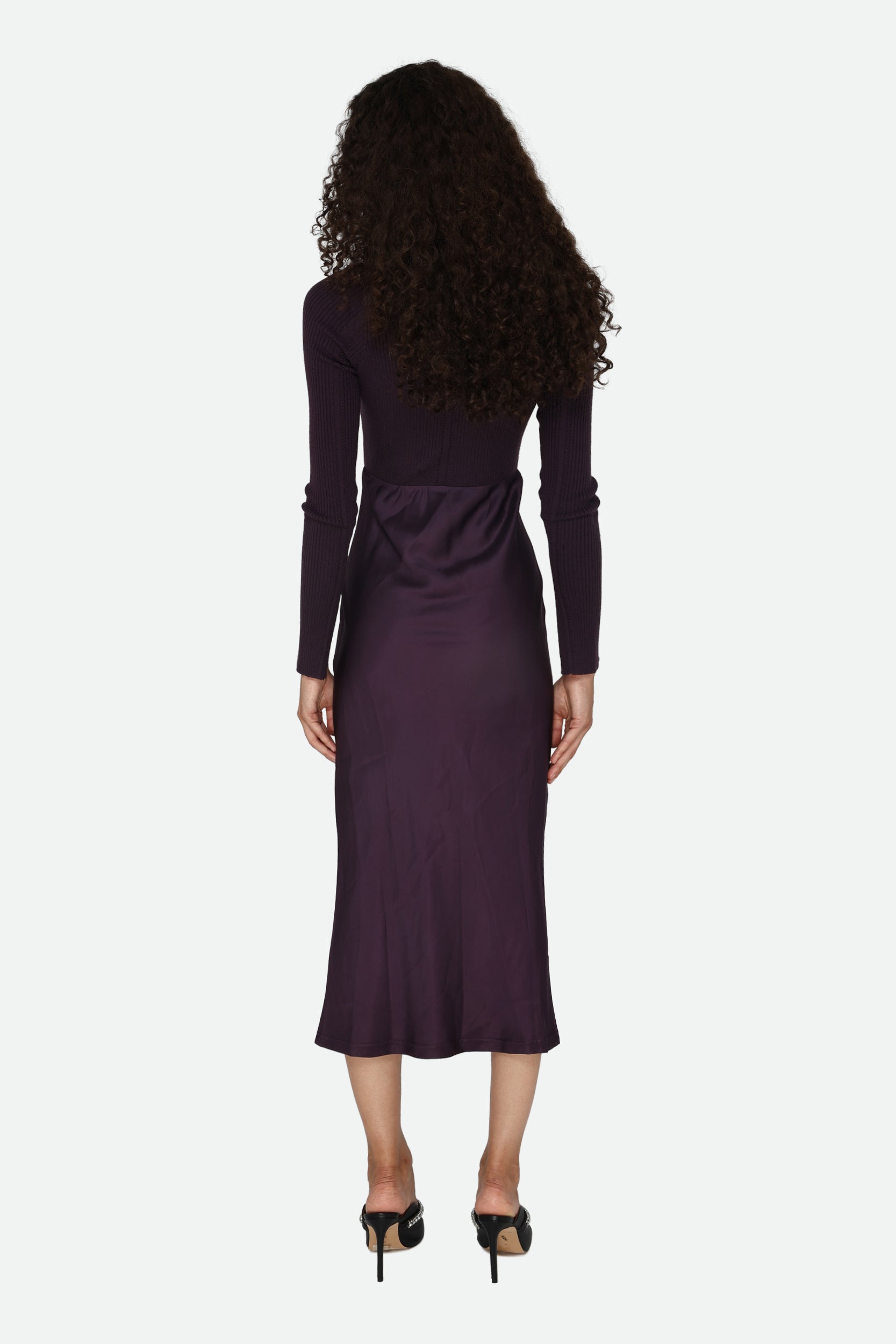 Patrizia Pepe Pflaumenkleid Slim