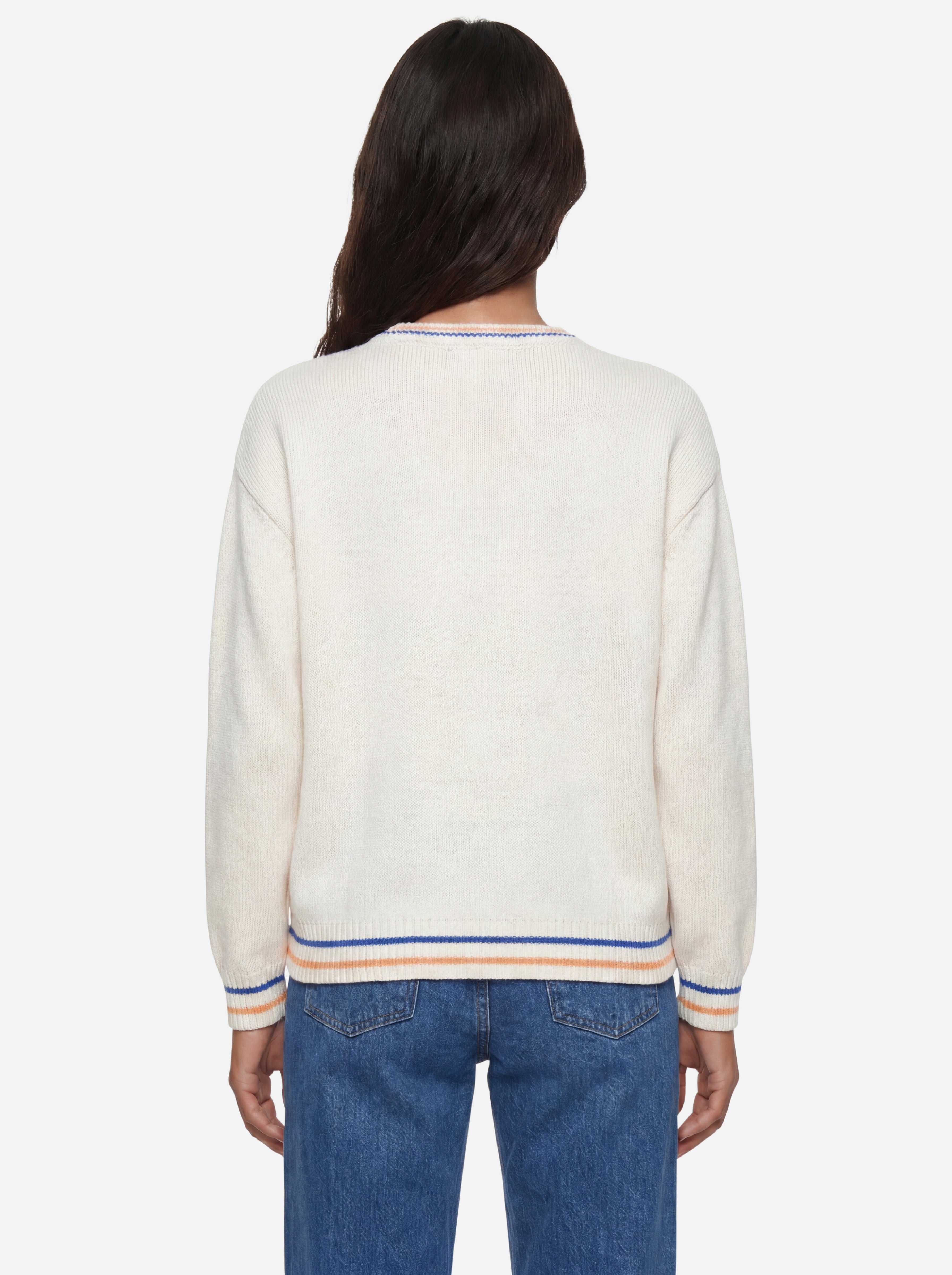 Wochenende Max Mara Pullover mit Druck Weiße