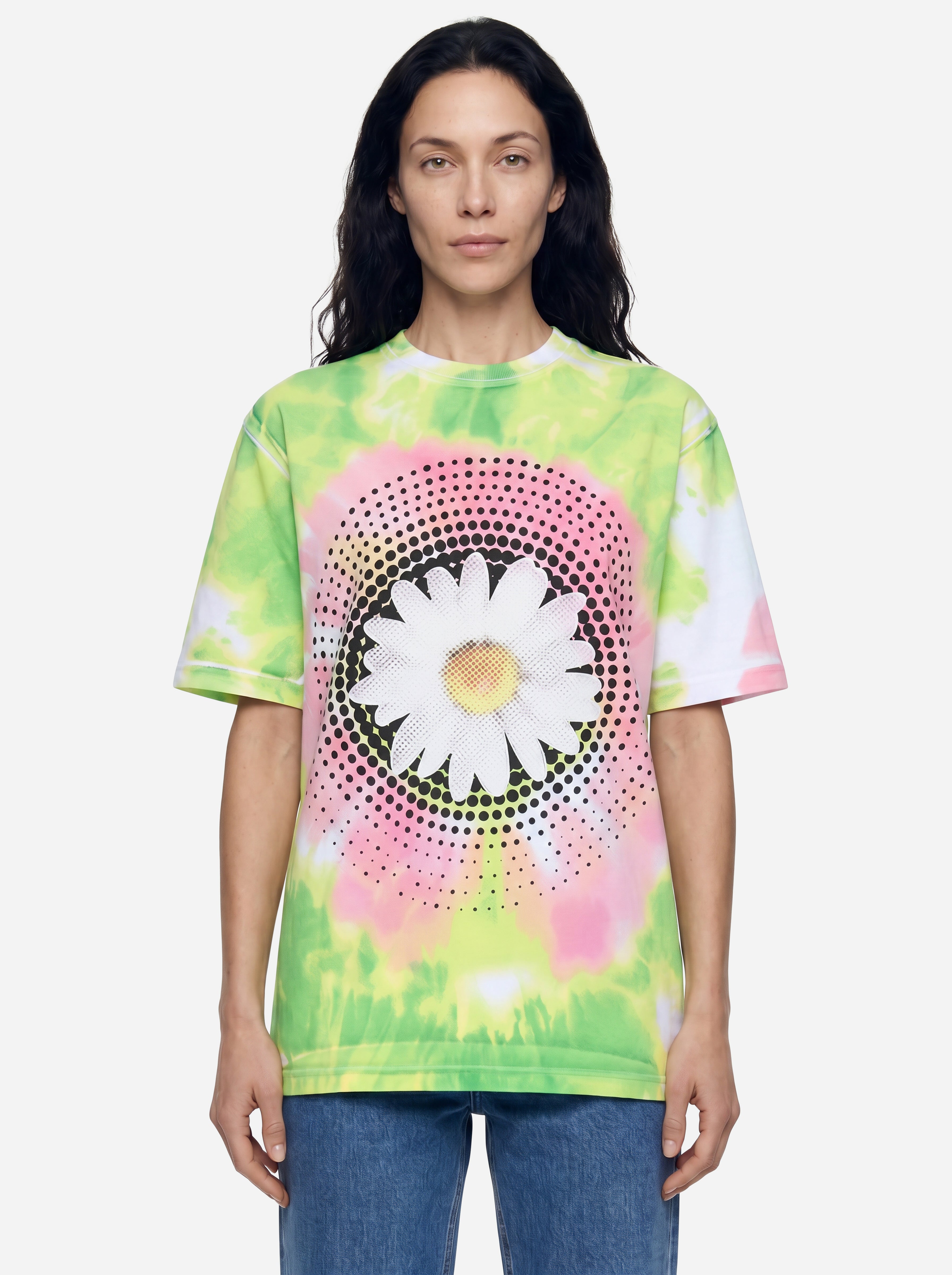 Sportmax T-Shirt mit mehrfarbigem Druck