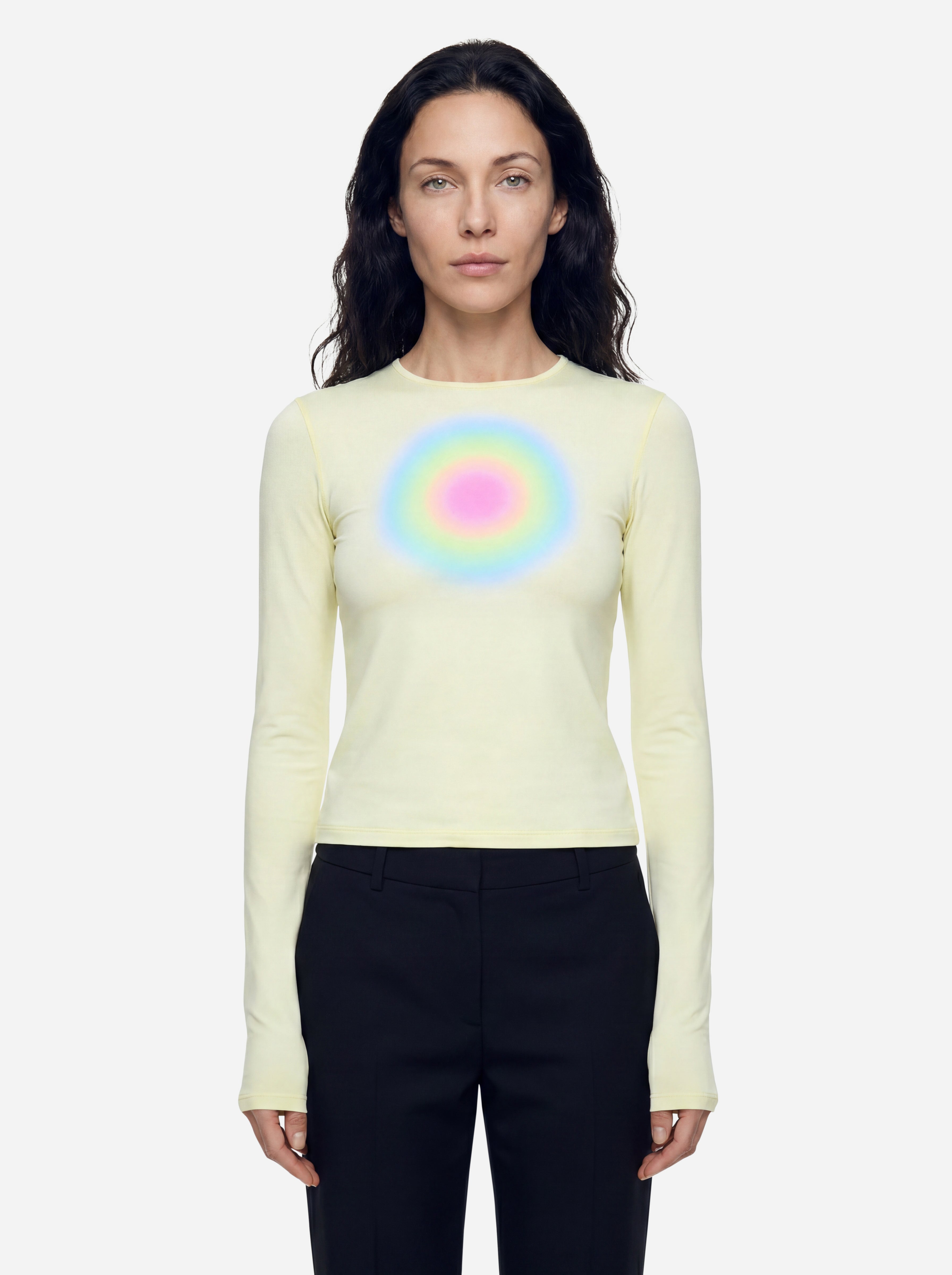 Sportmax Shirt mit Druck Gelbe