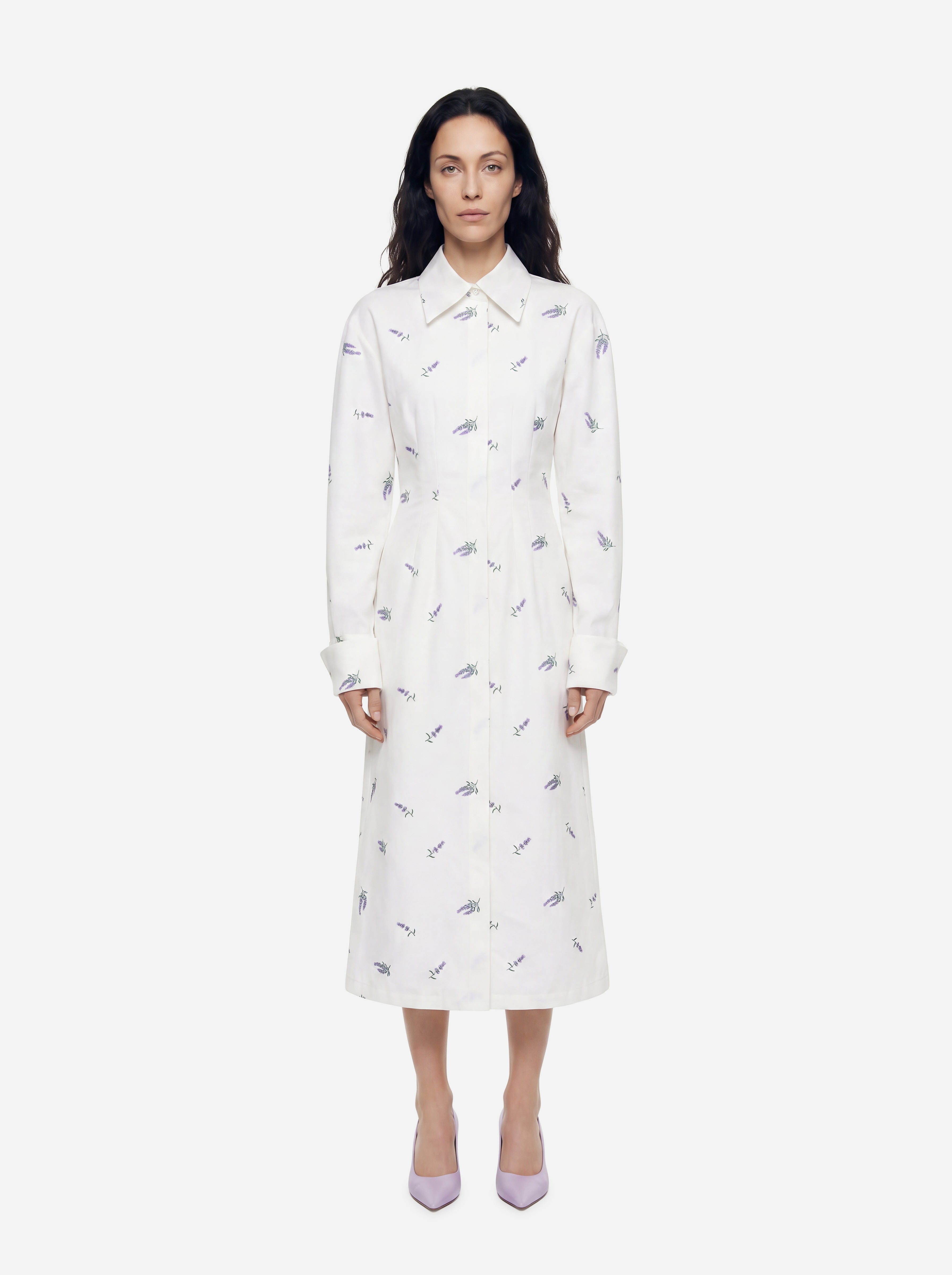 Sportmax Hemdblusenkleid Weiße
