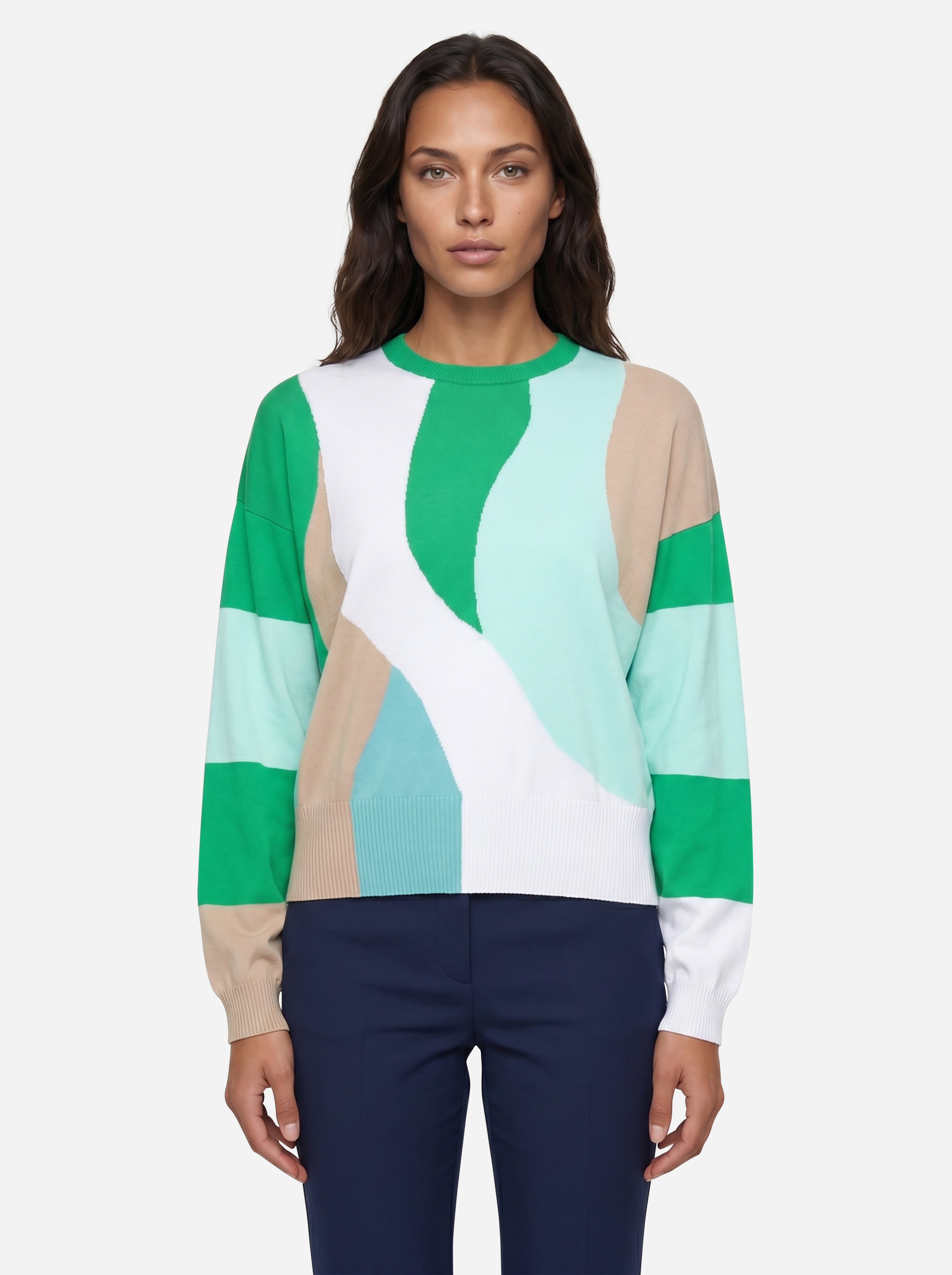 Marella Mehrfarbiger Pullover