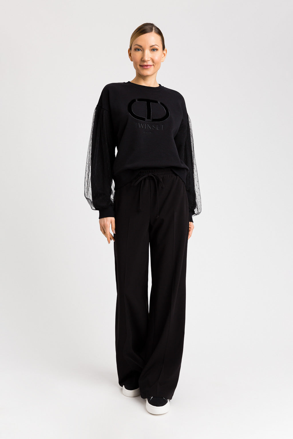 Weiche Schwarz Hose Twinset