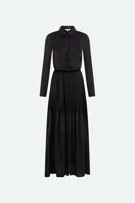 Patrizia Pepe Langes schwarzes Kleid