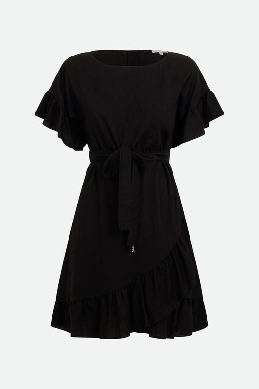 Patrizia Pepe Kleid mit schwarzen Rüschen