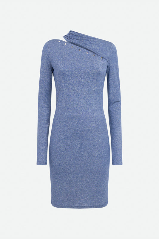 Patrizia Pepe Asymmetrisches Sky-Kleid