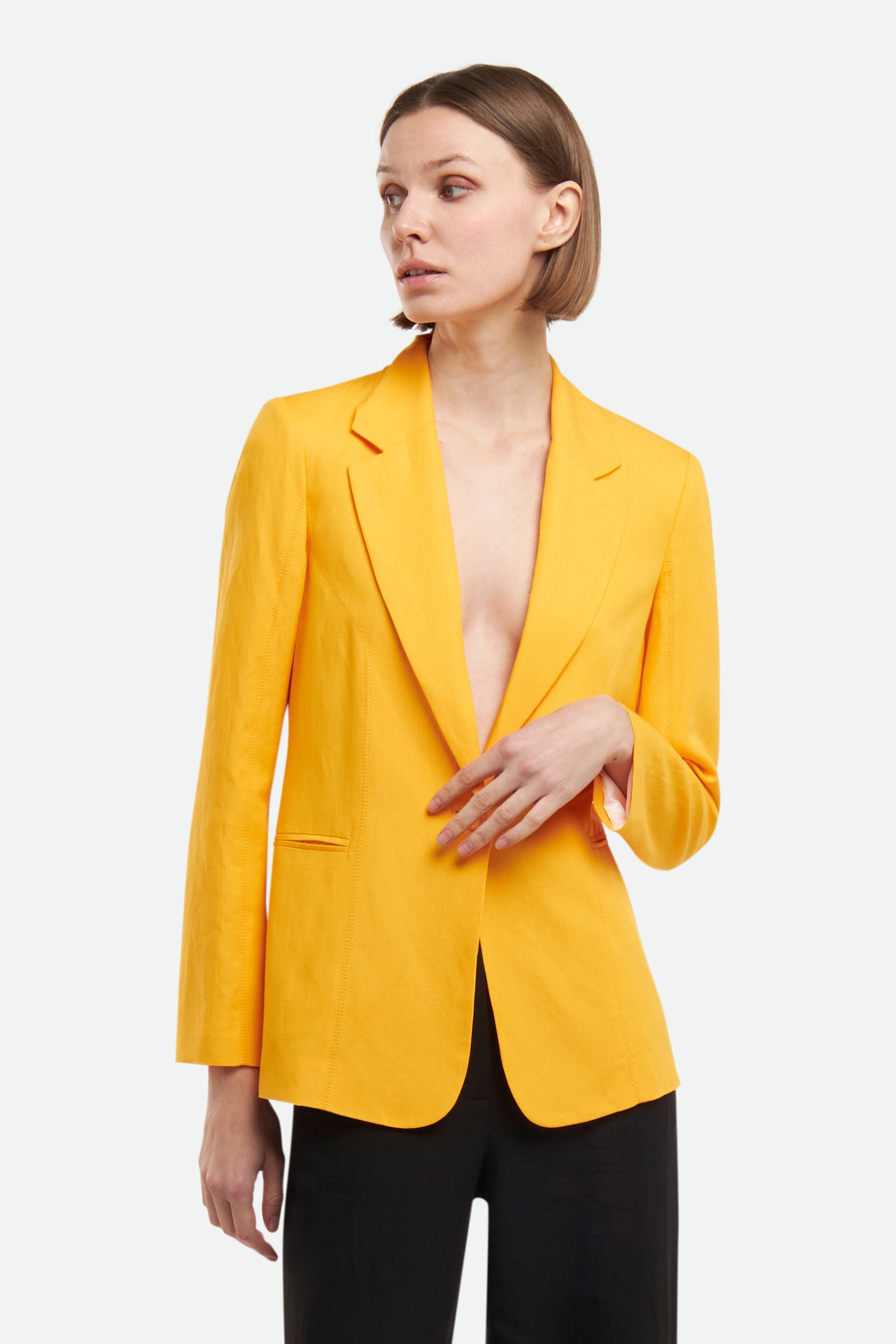 Patrizia Pepe Gelber Blazer