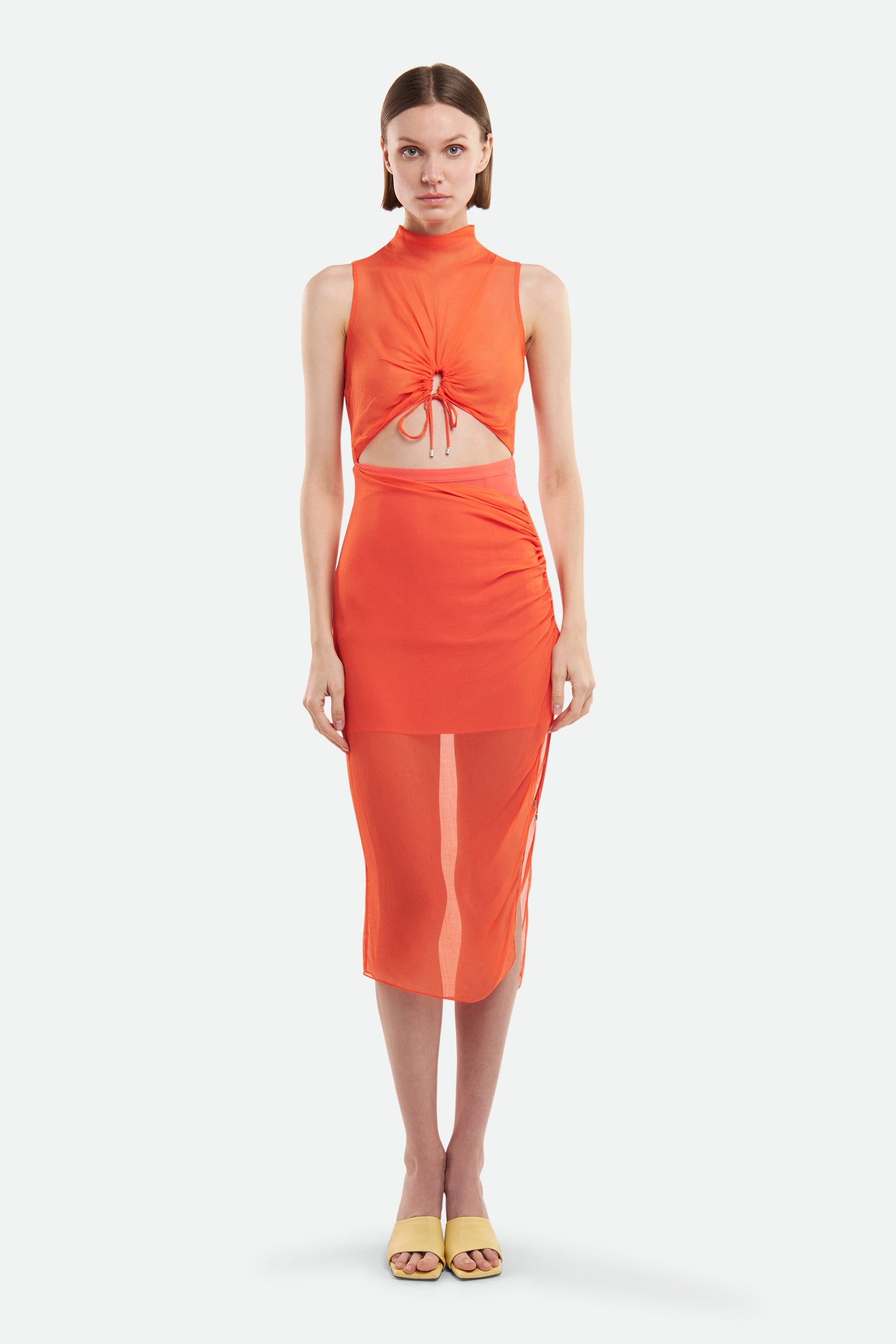 Patrizia Pepe Fluo Orange Kleid