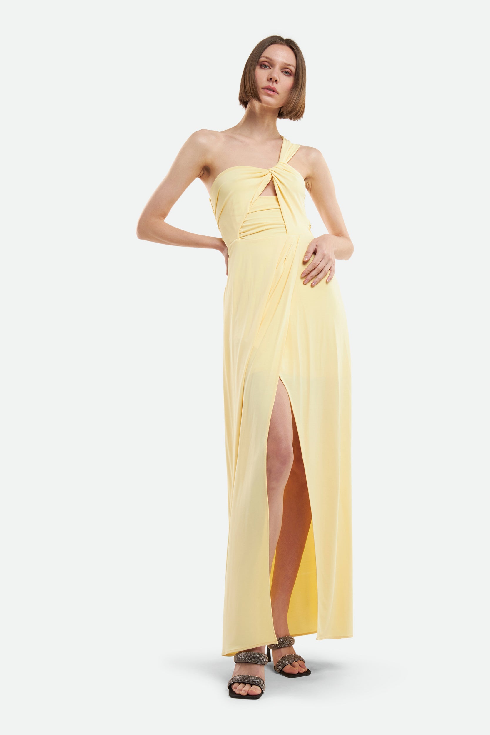 Langes gelbes Kleid von Patrizia Pepe