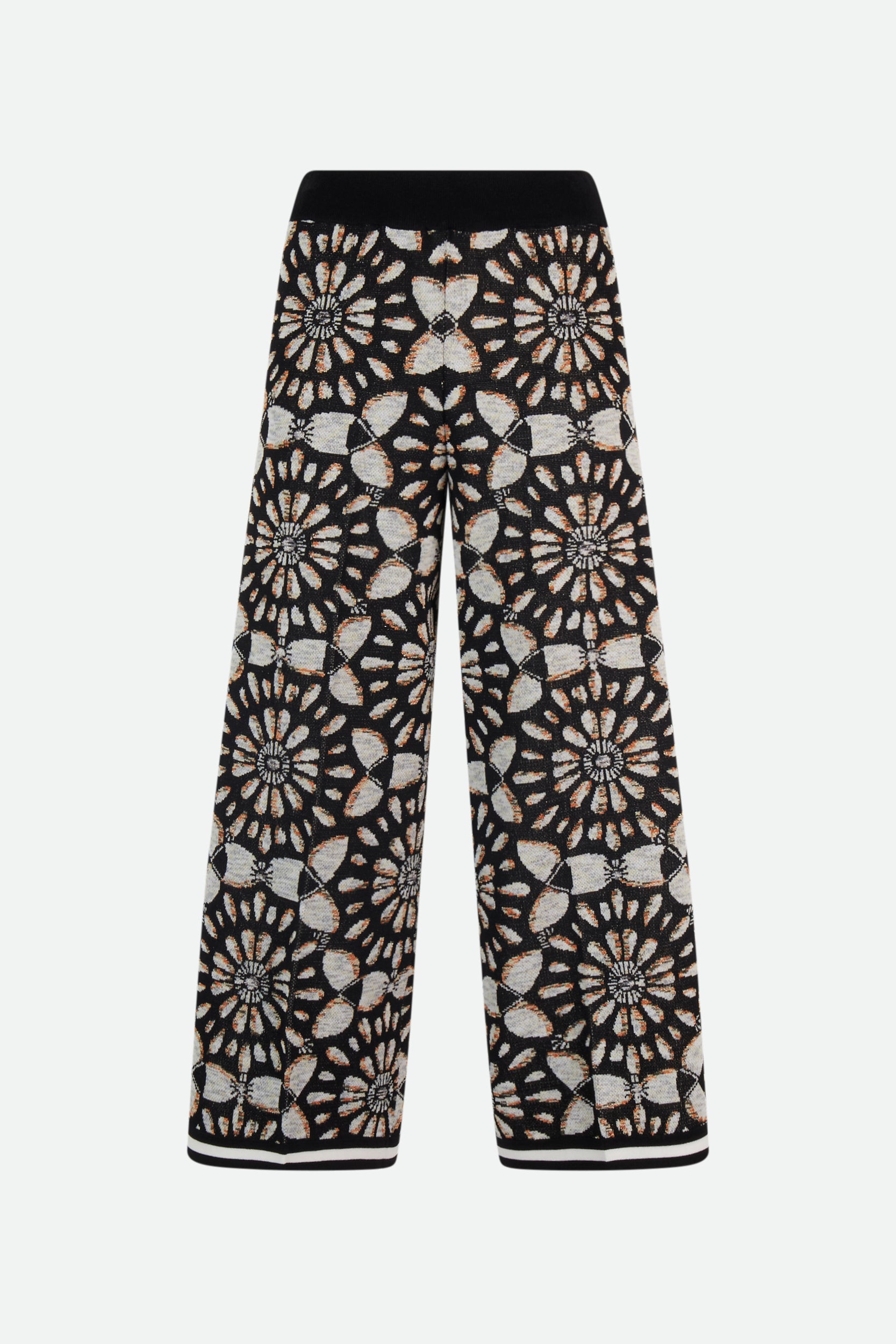 Schwarze Jacquard-Hose von Twinset