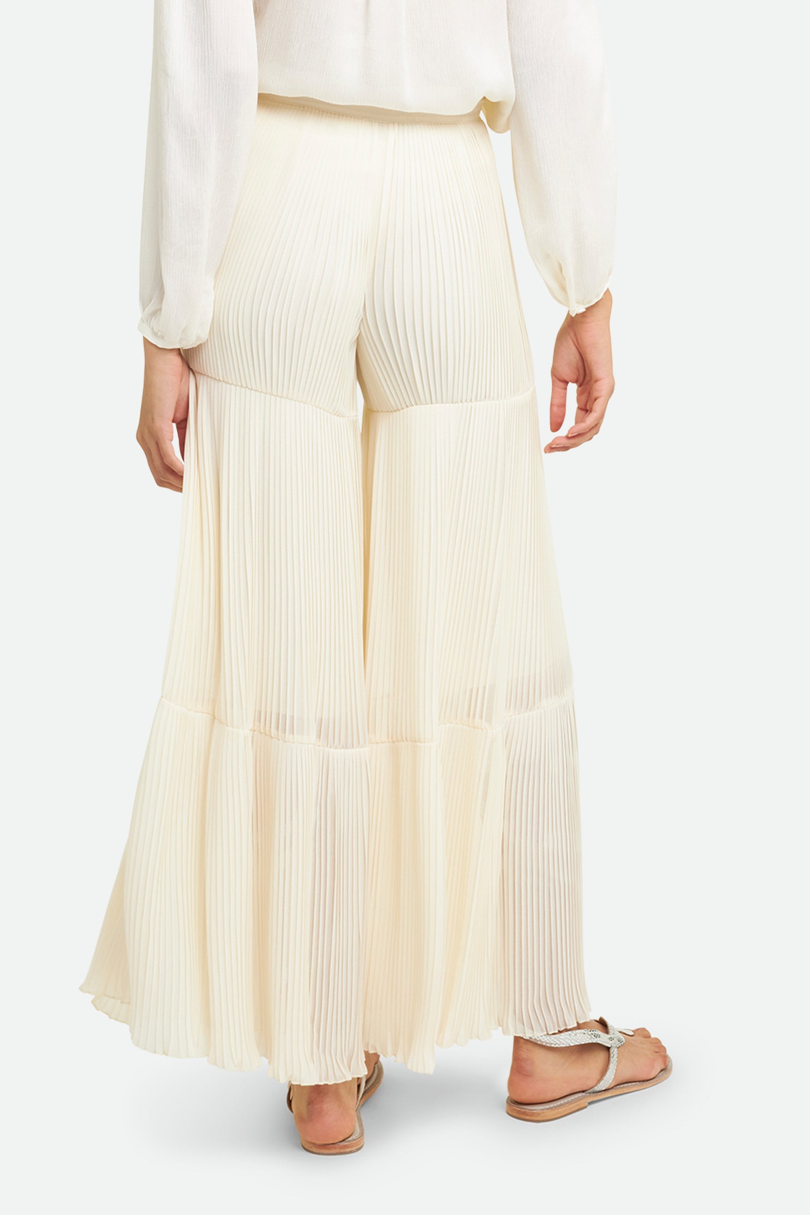 Weiße Georgette-Hose Twinset