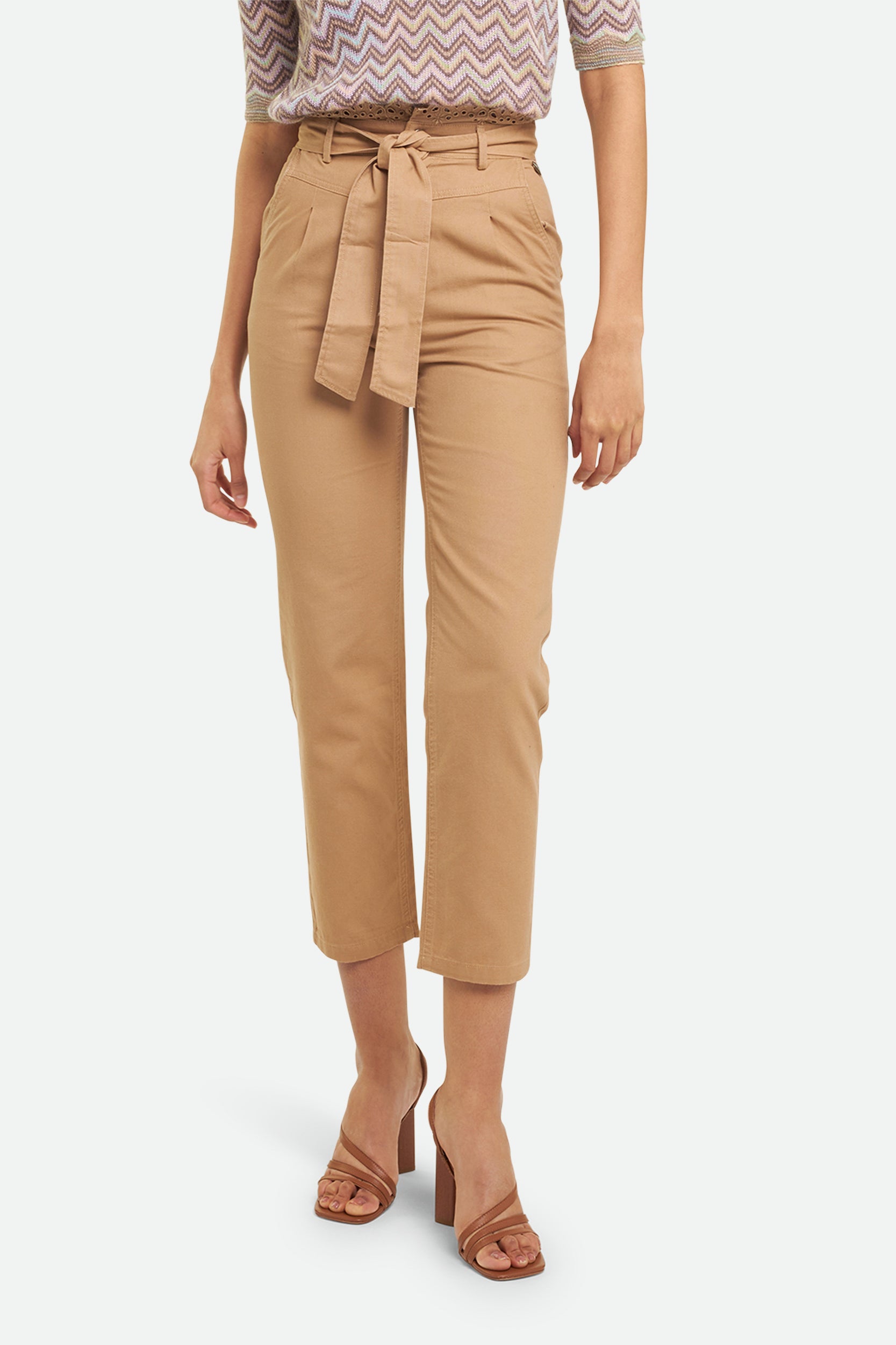 Twinset Hose aus Canvas Beige