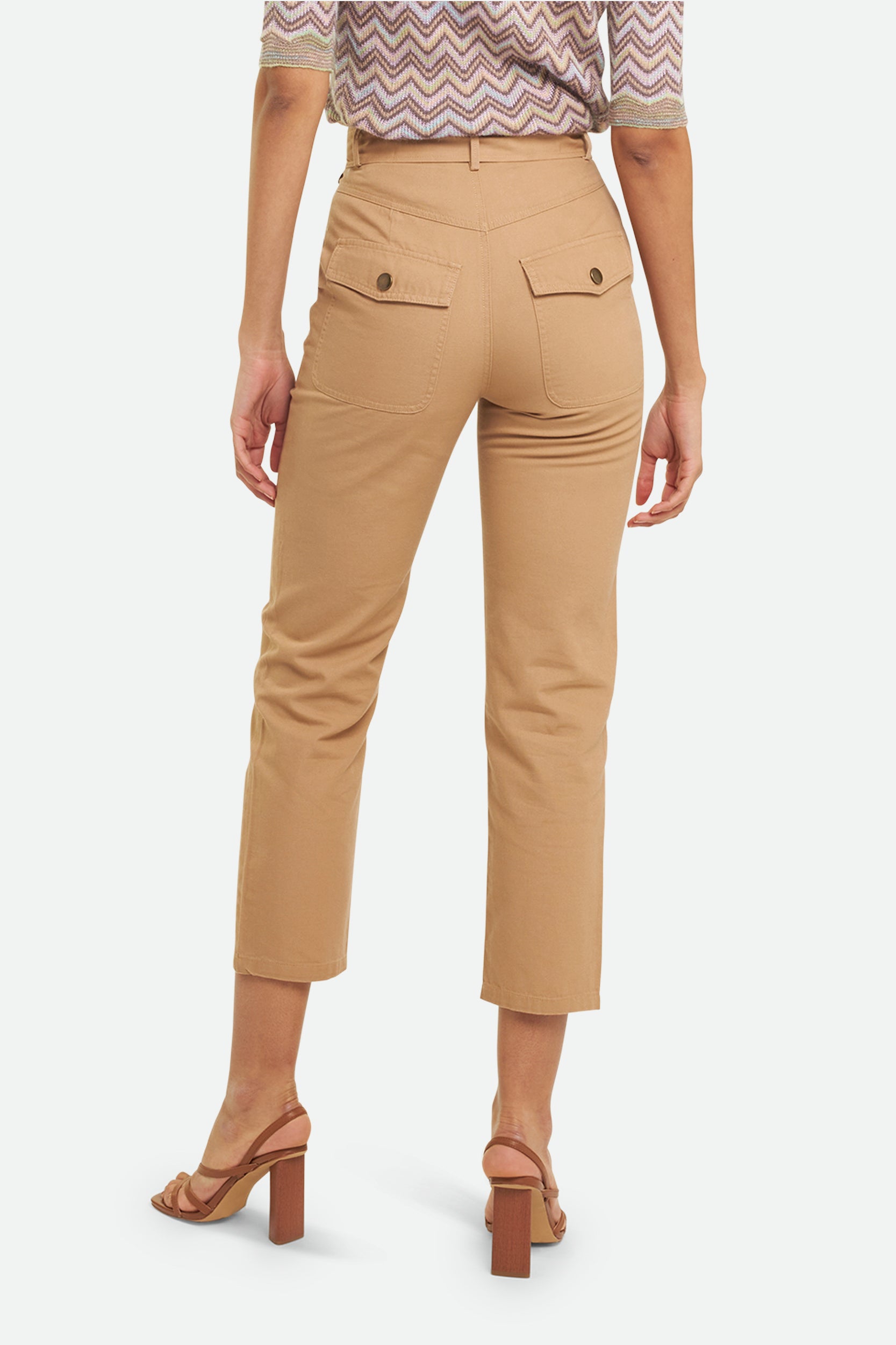 Twinset Hose aus Canvas Beige