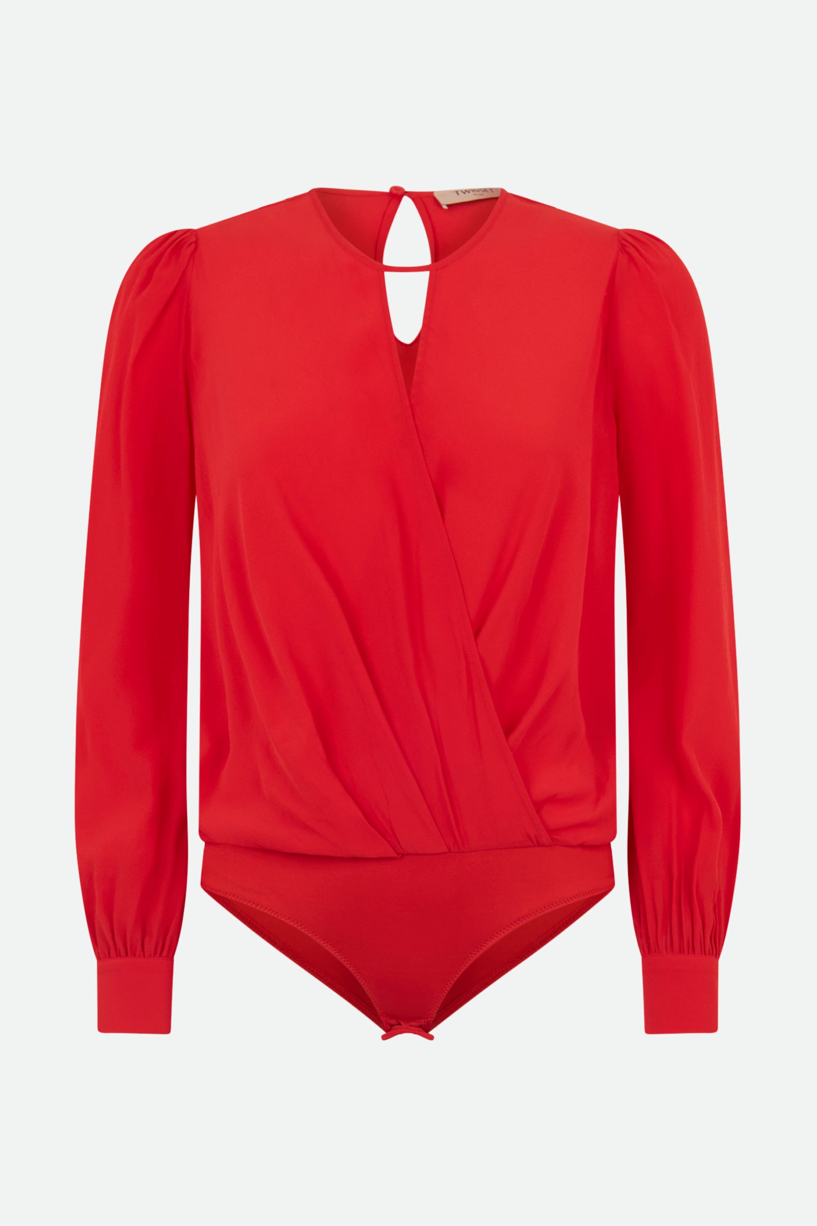 Twinset-Body mit roter Bluse