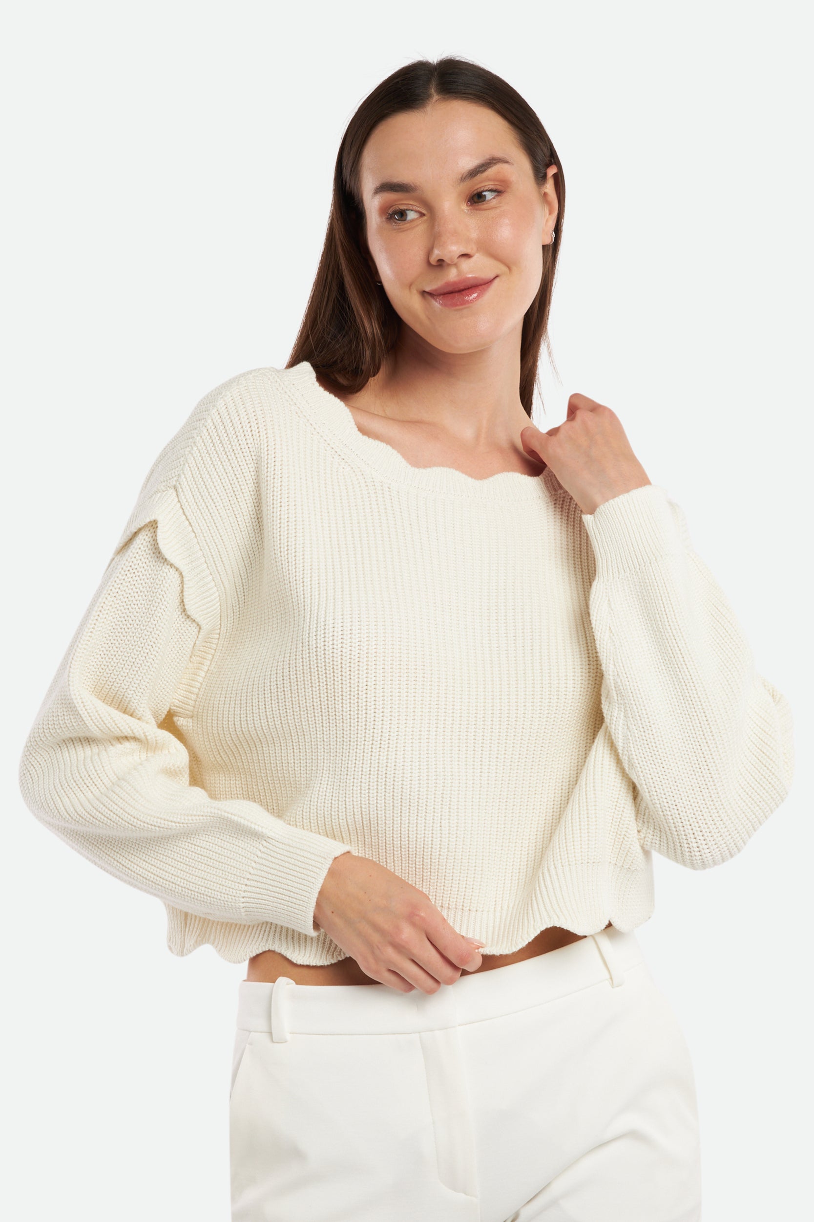 Twinset Boxy Schneetrikot