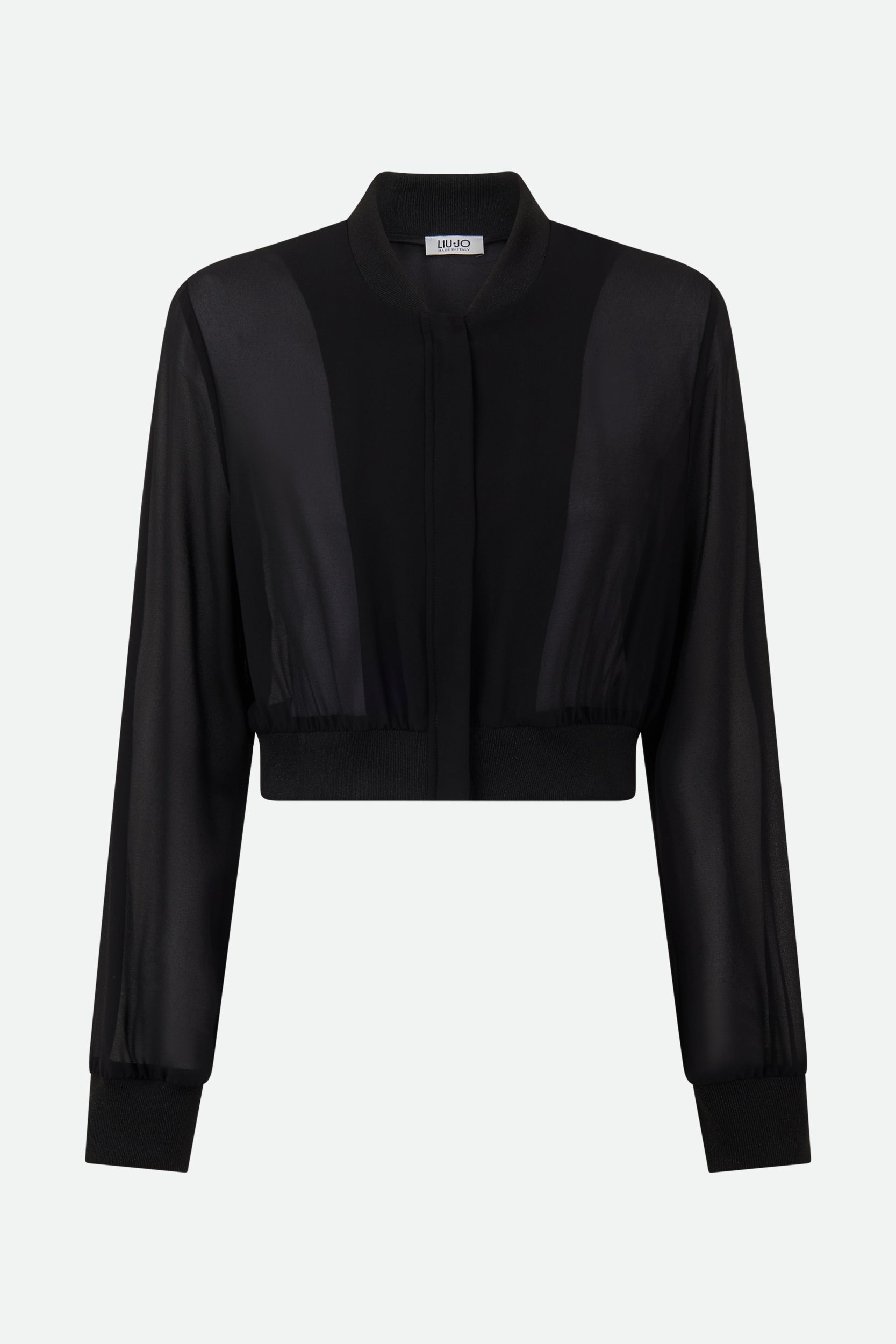 Liu Jo Schwarzes transparentes Sweatshirt