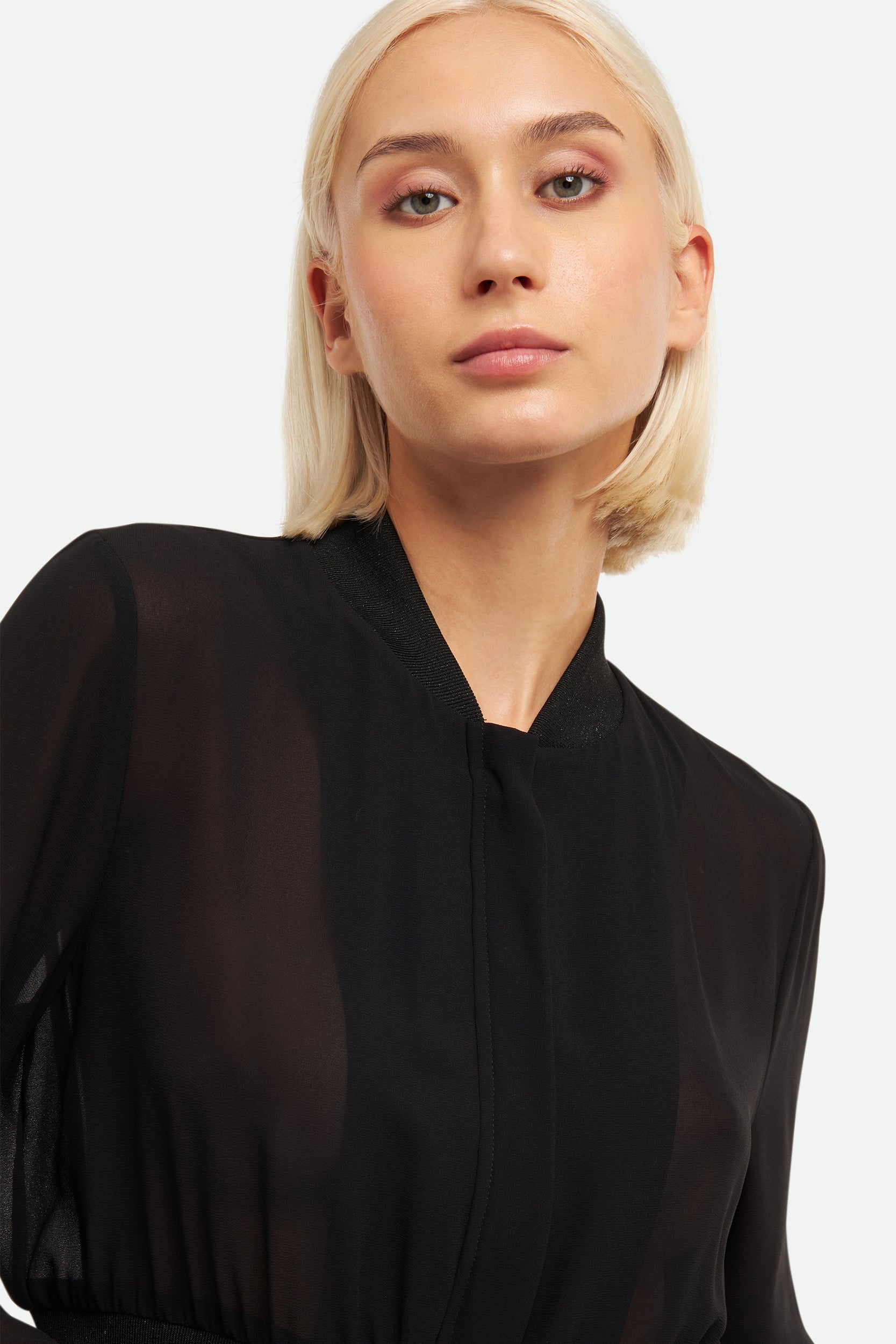 Liu Jo Schwarzes transparentes Sweatshirt