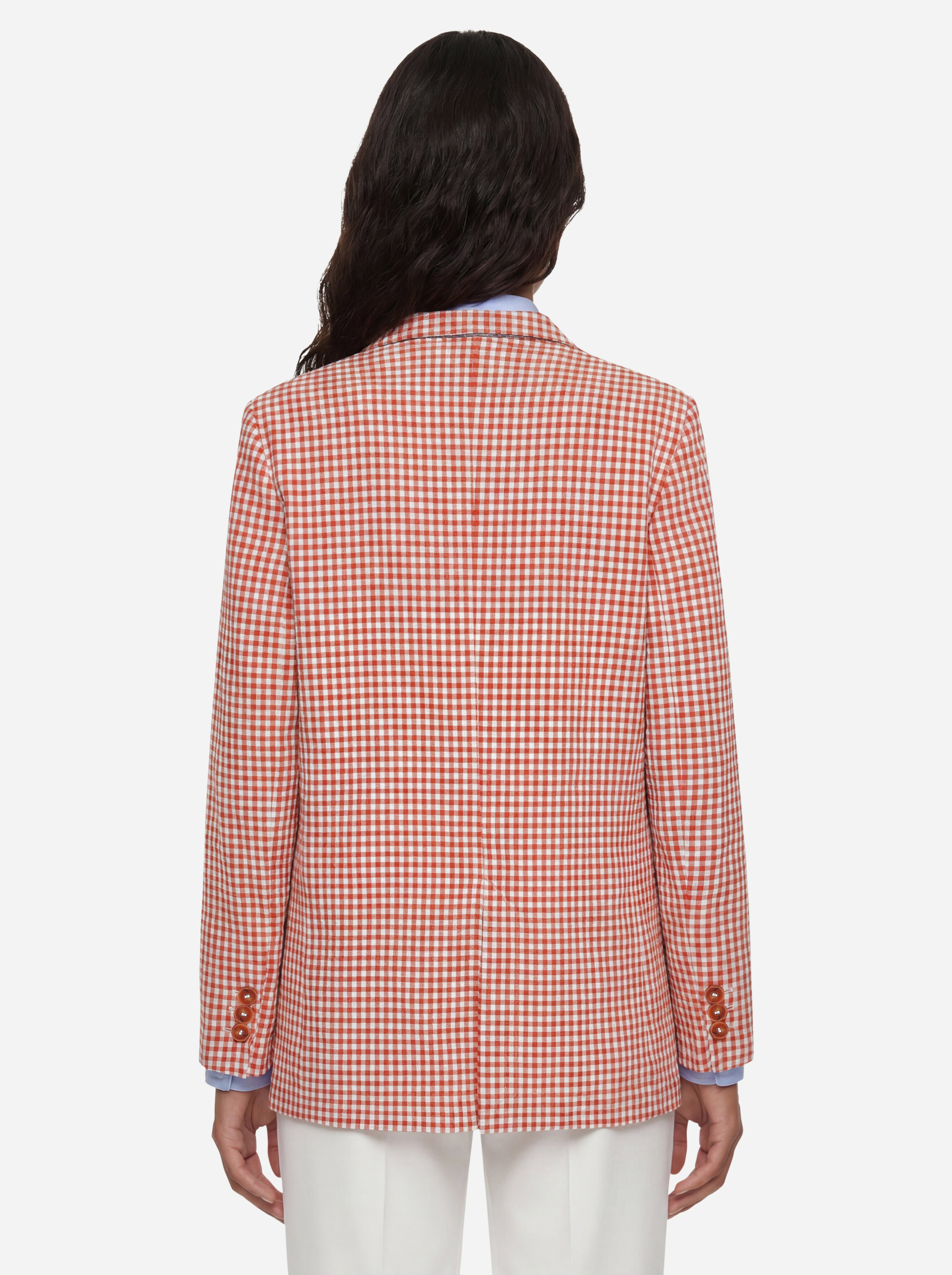 Blazer mit Ziegelsteinkaromuster