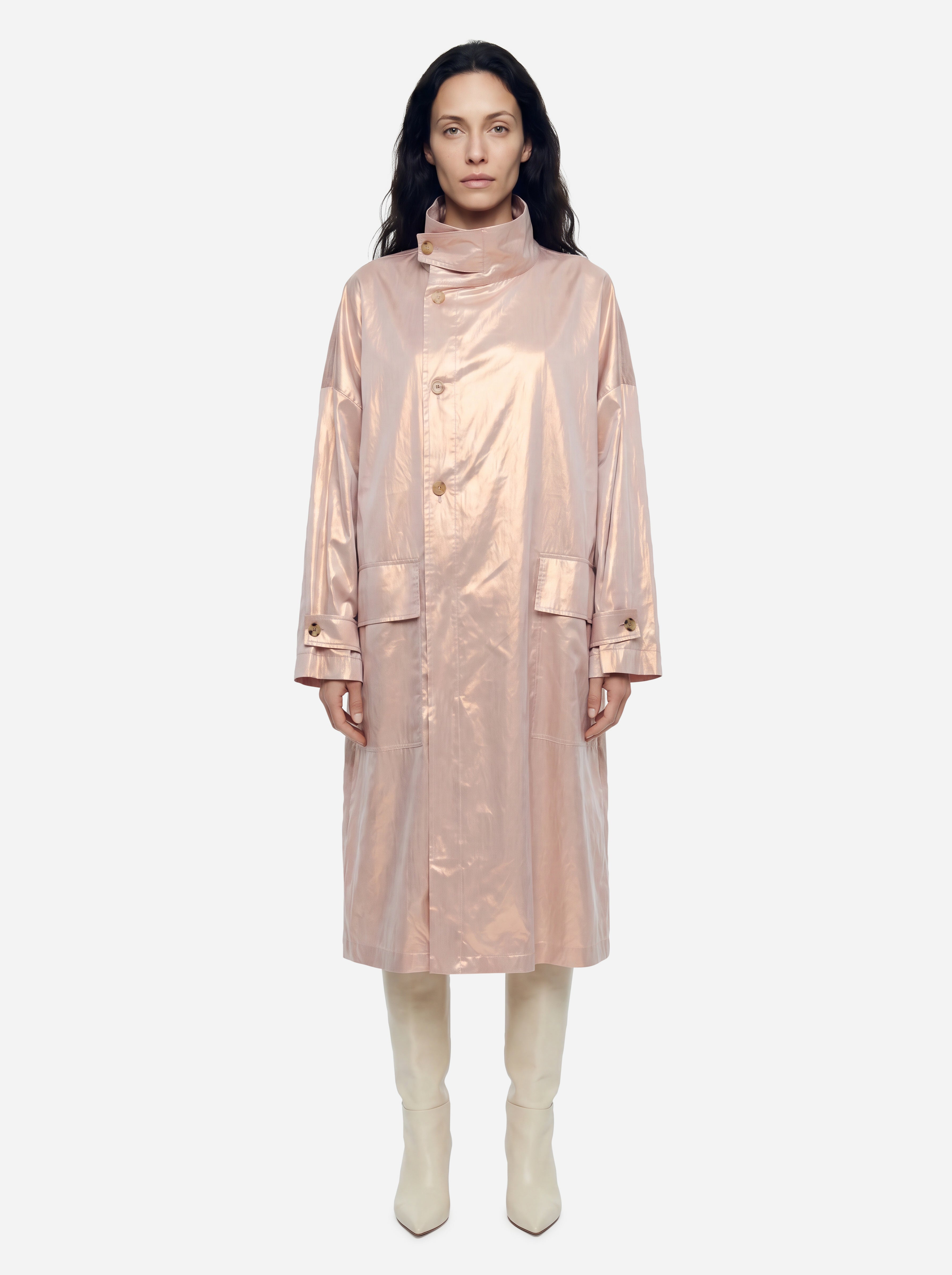 Alysi Parka Metallic Pink