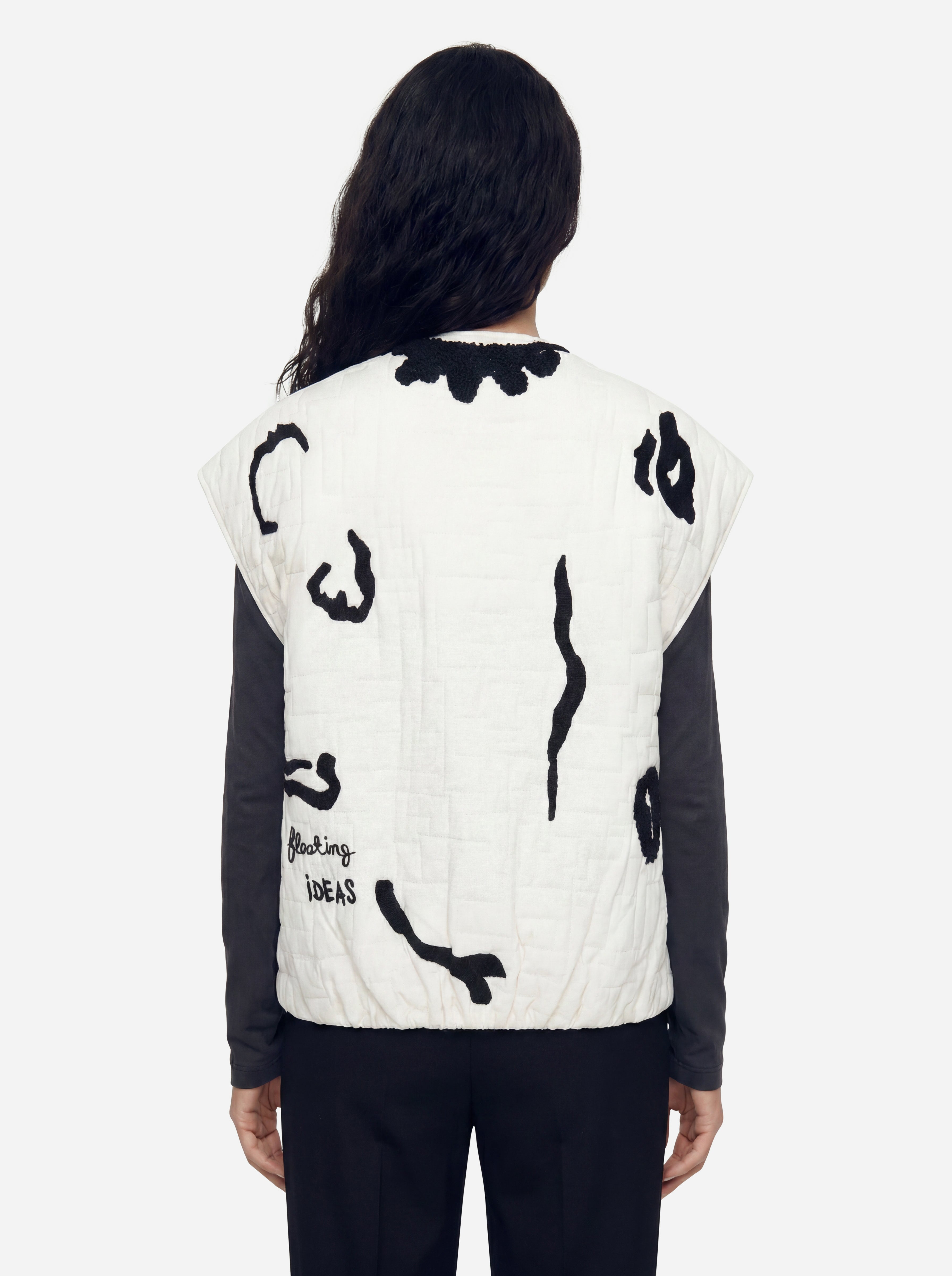 Alysi Butter ärmellose Daunenjacke