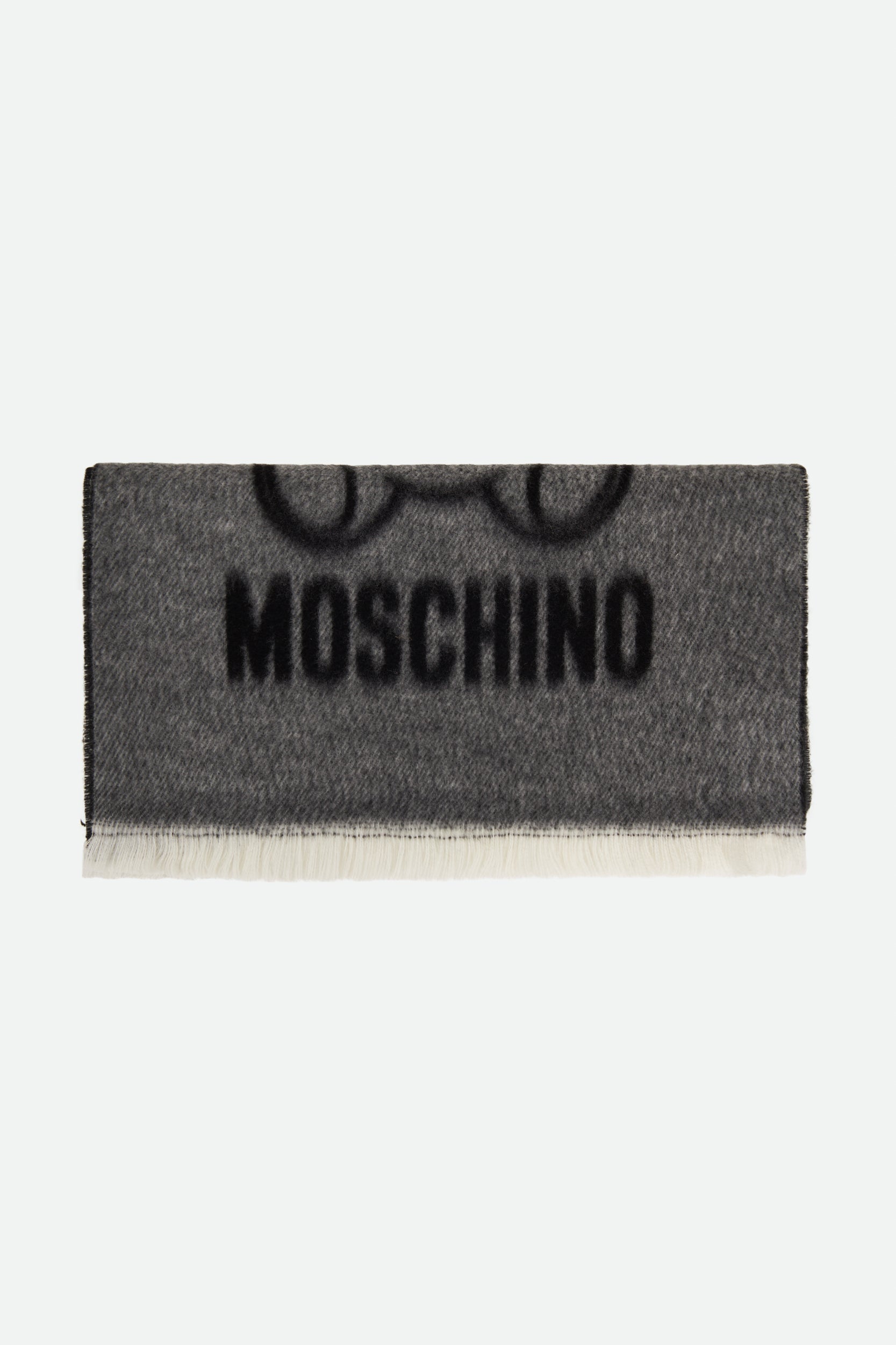 Moschino Grauer Wollschal