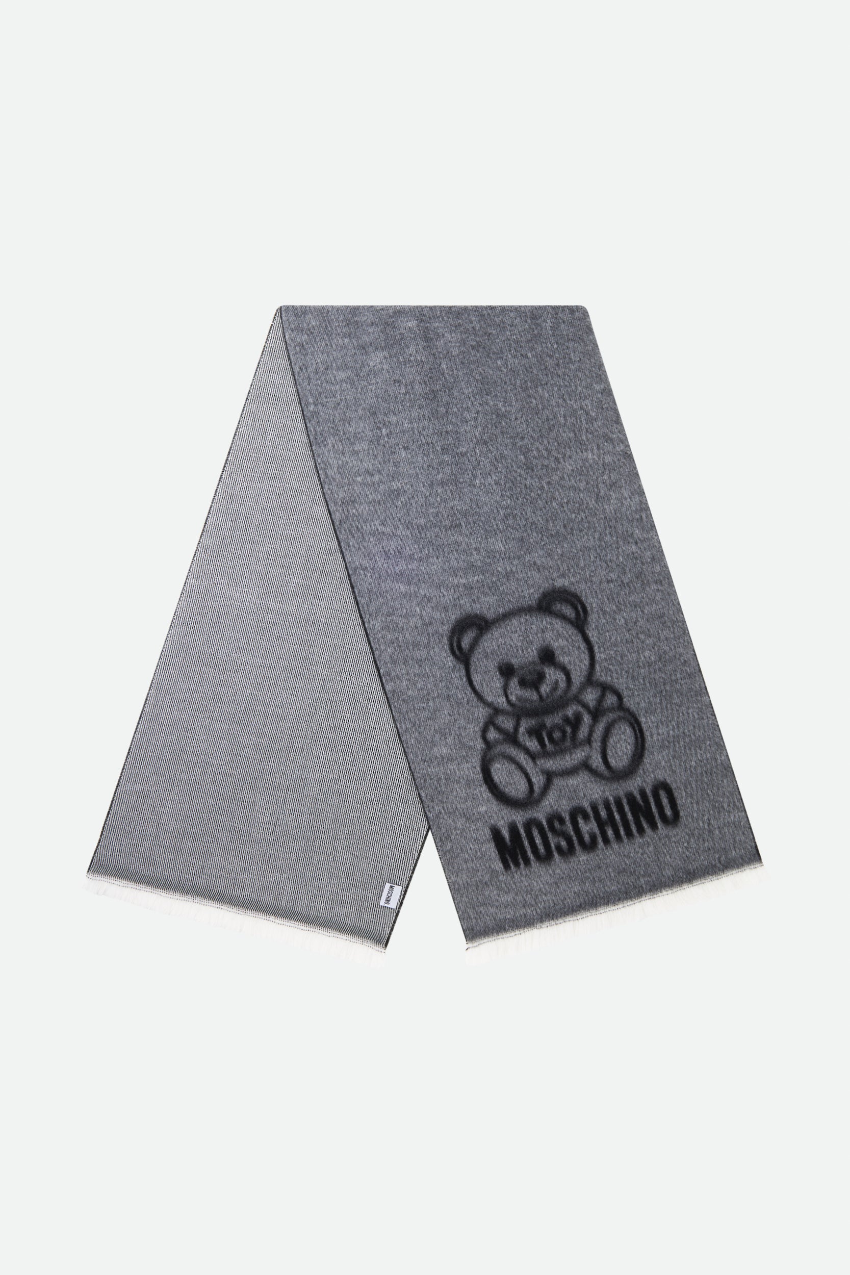 Moschino Grauer Wollschal