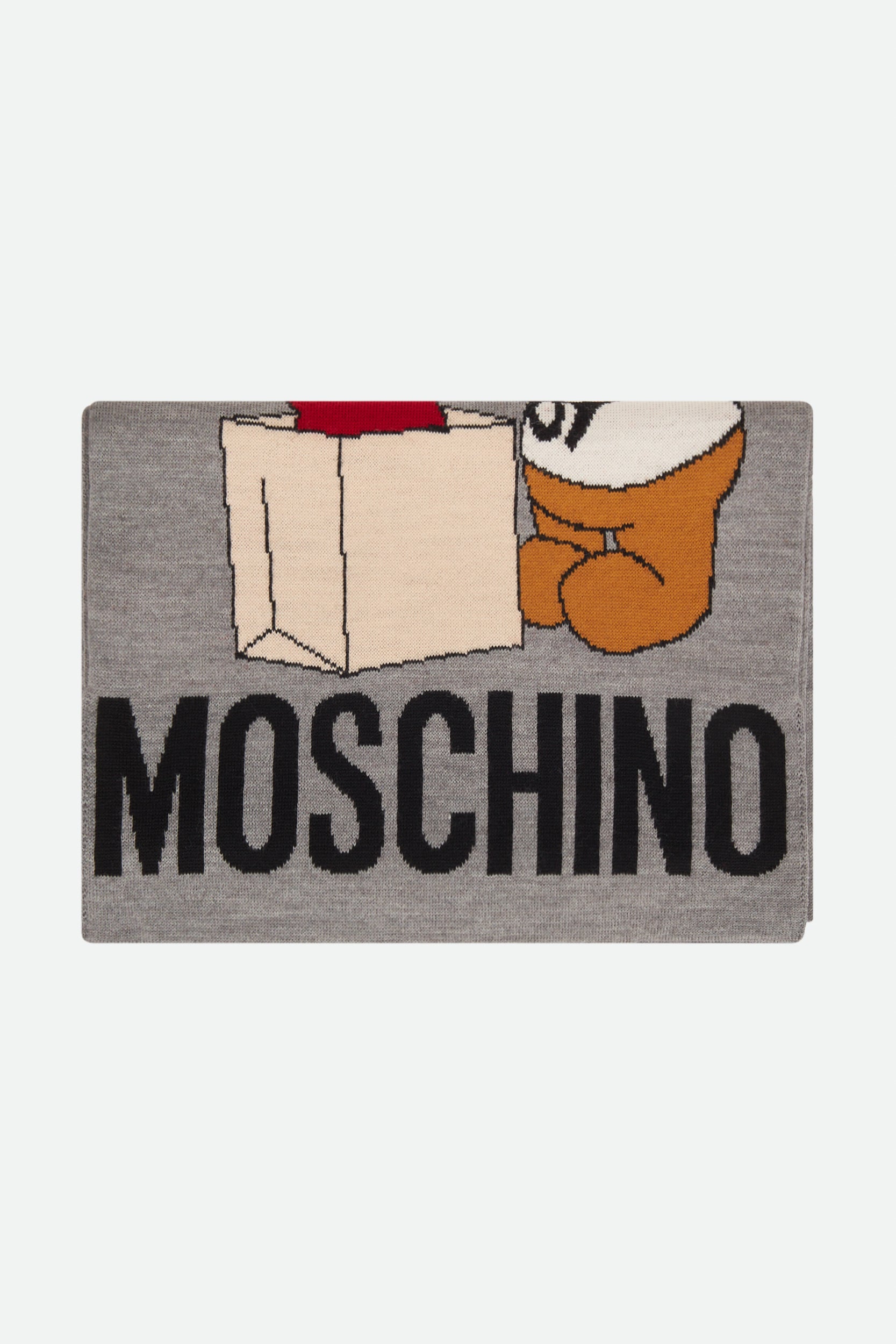 Moschino Grauer Wollschal