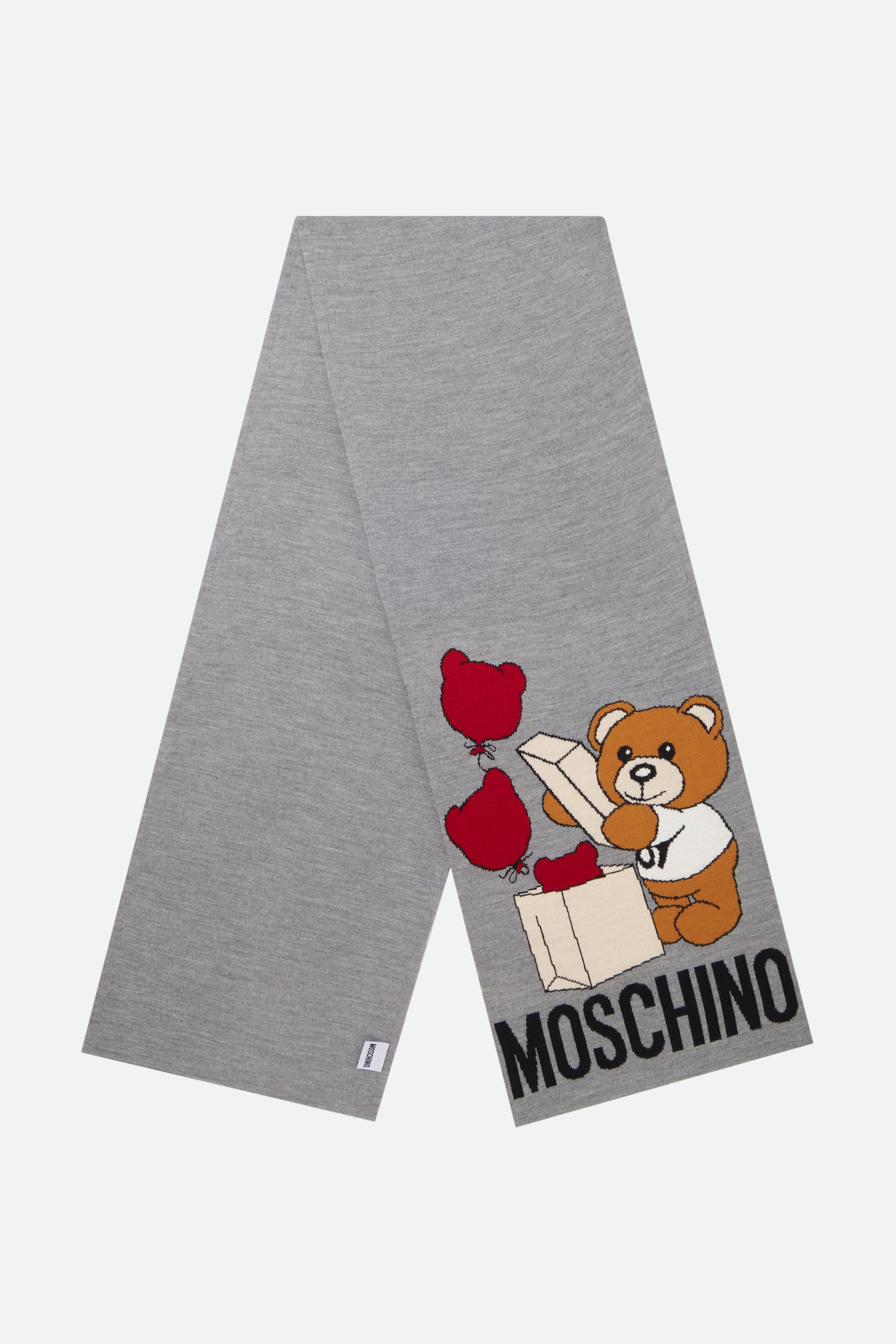 Moschino Grauer Wollschal