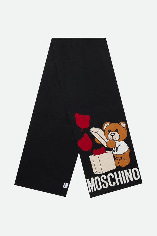 Moschino schwarzer Wollschal