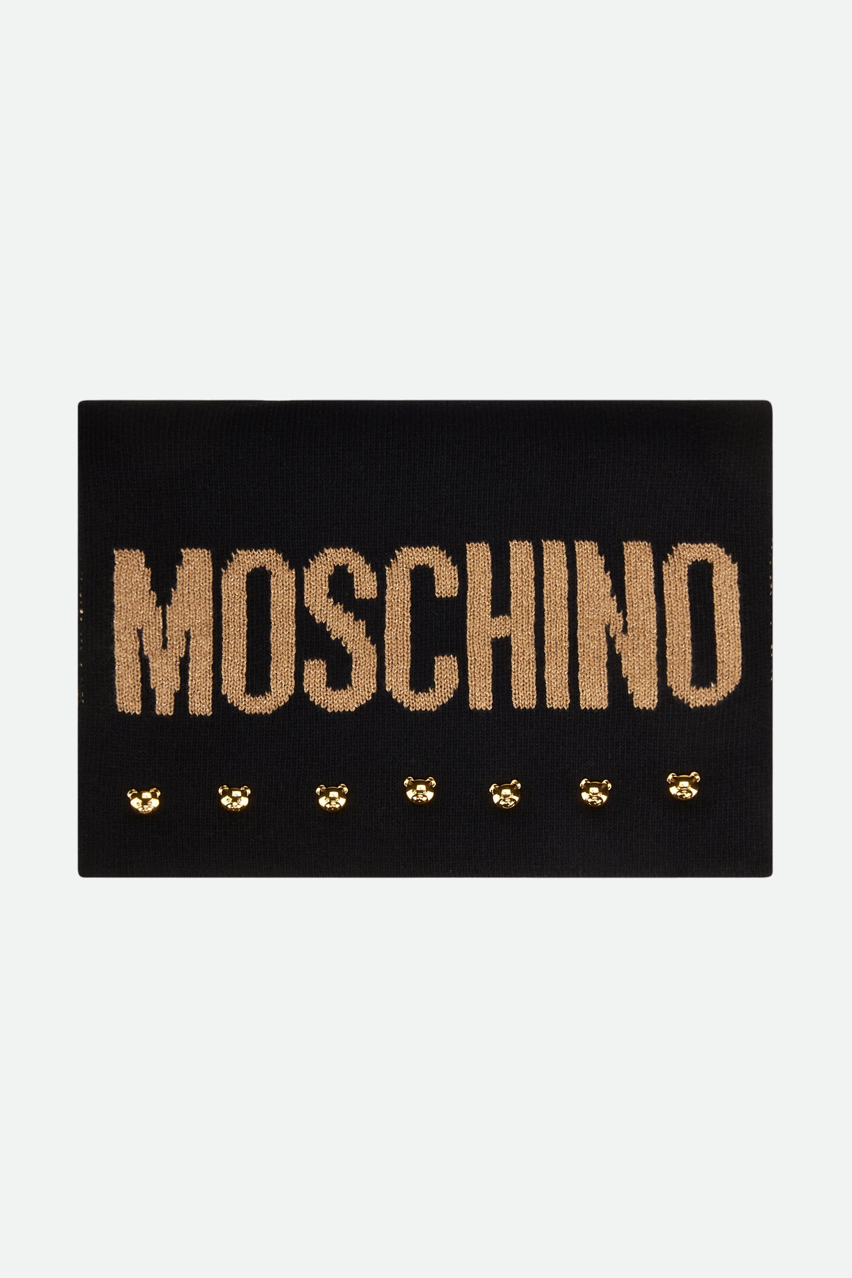 Moschino schwarzer Wollschal