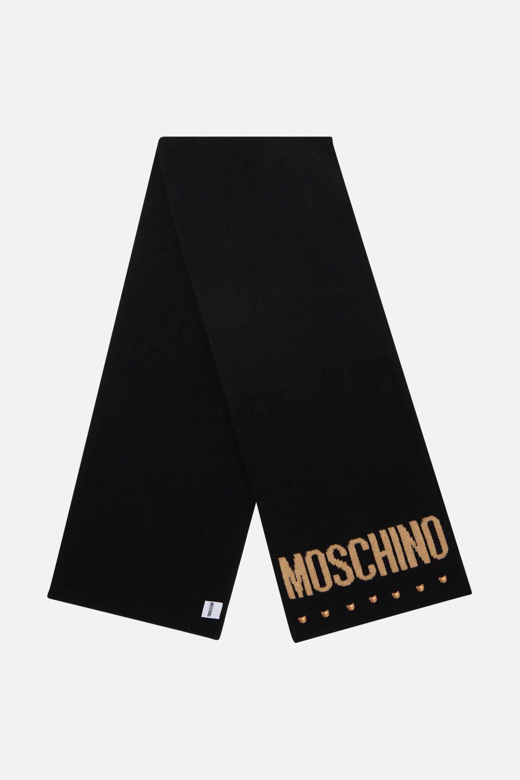 Moschino schwarzer Wollschal