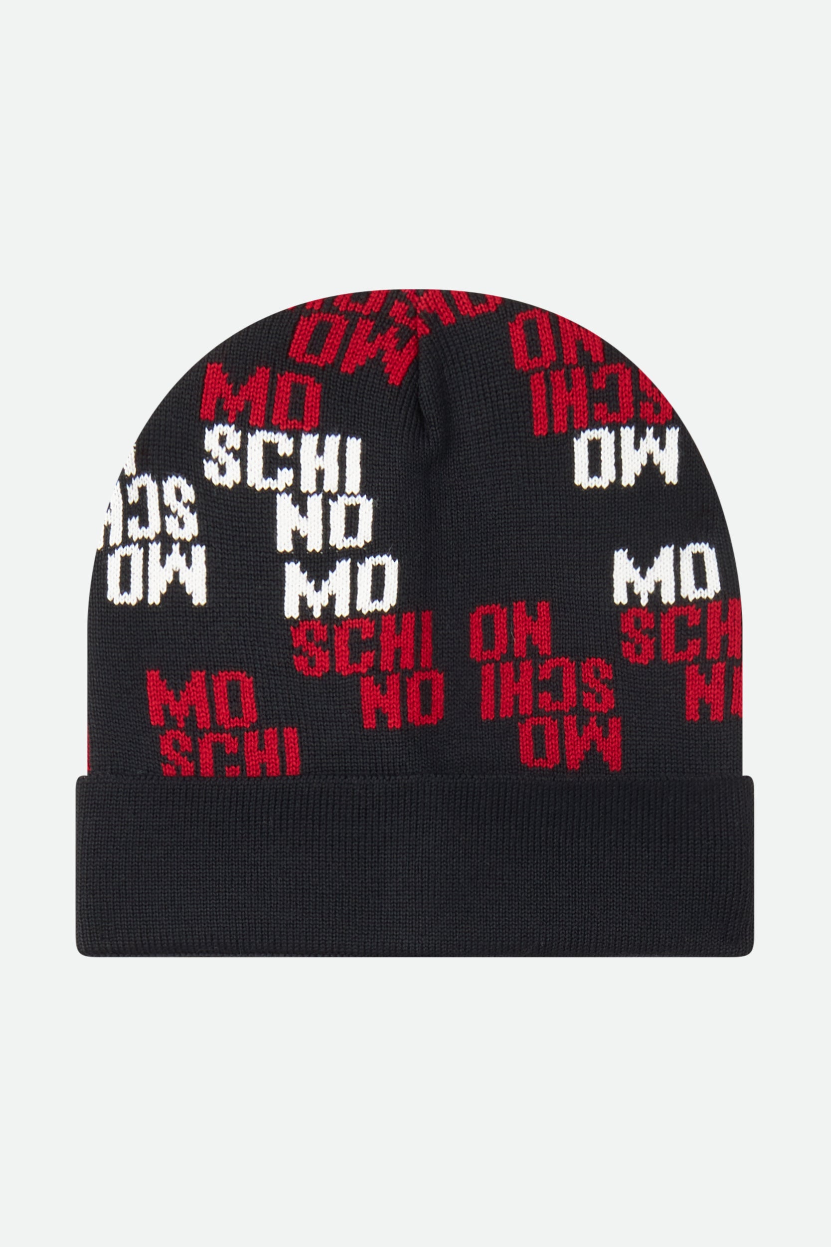 Schwarzer Hut mit Moschino-Logo