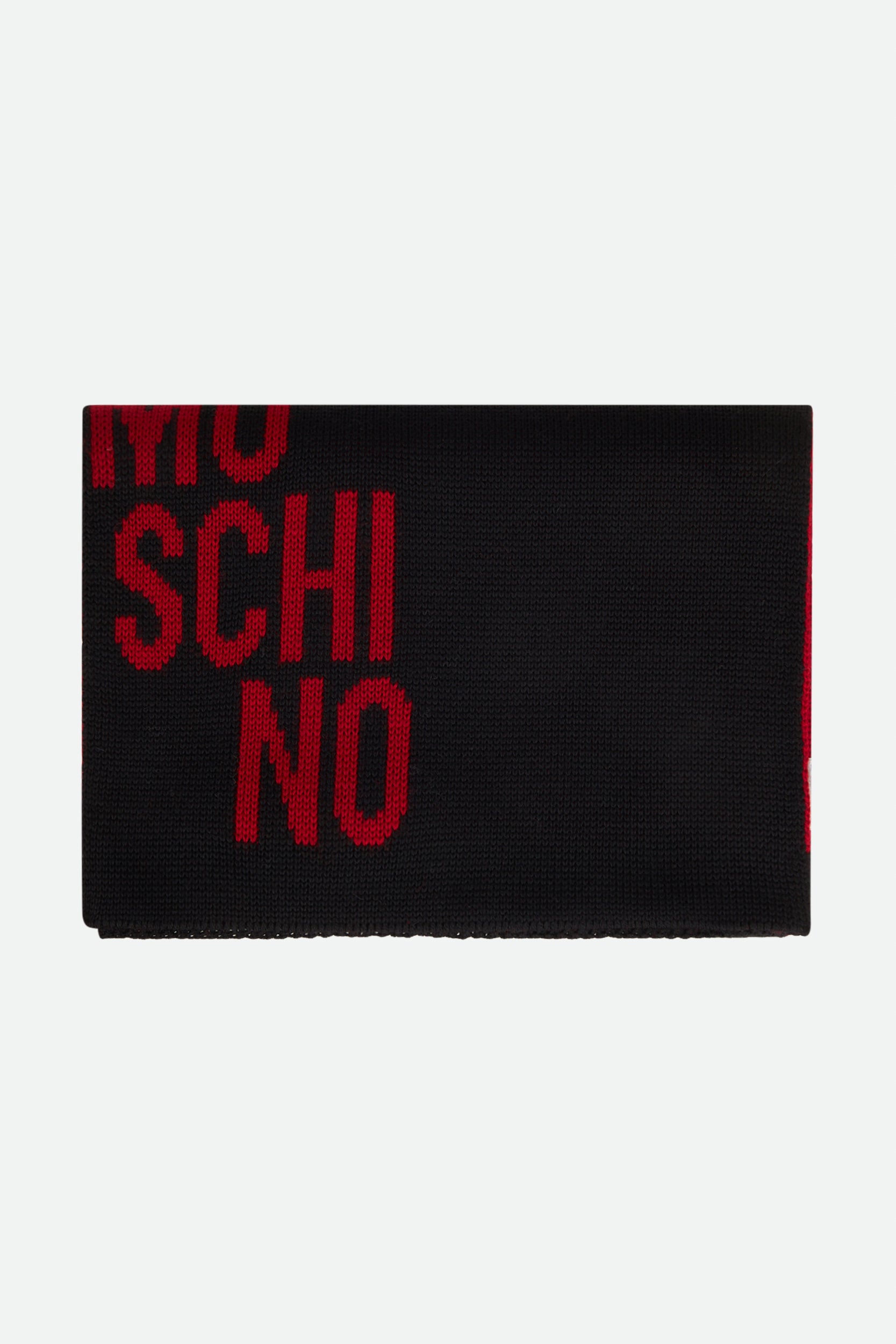 Schwarzer Schal von Moschino mit Logo