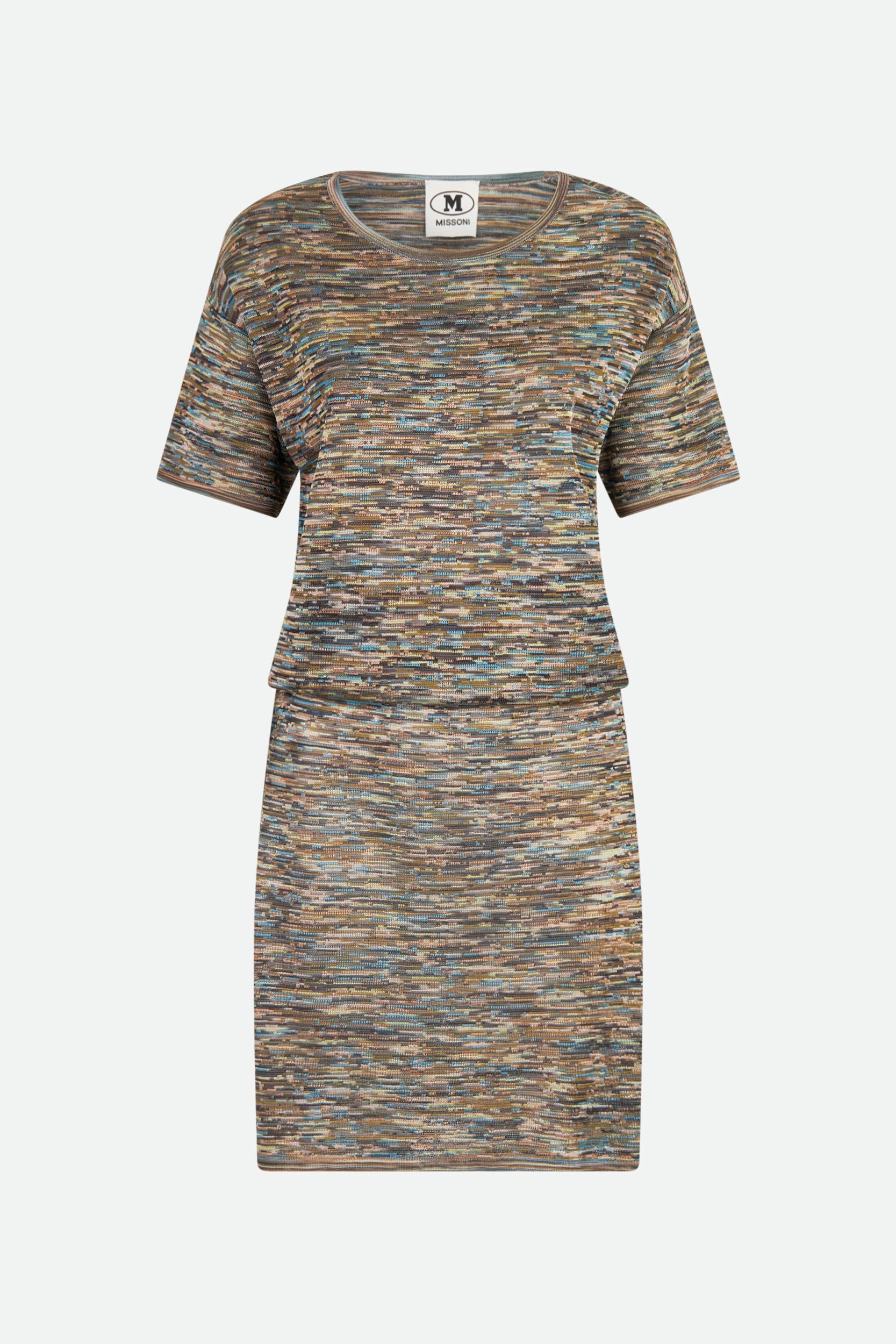 M Missoni Mehrfarbiges Midikleid