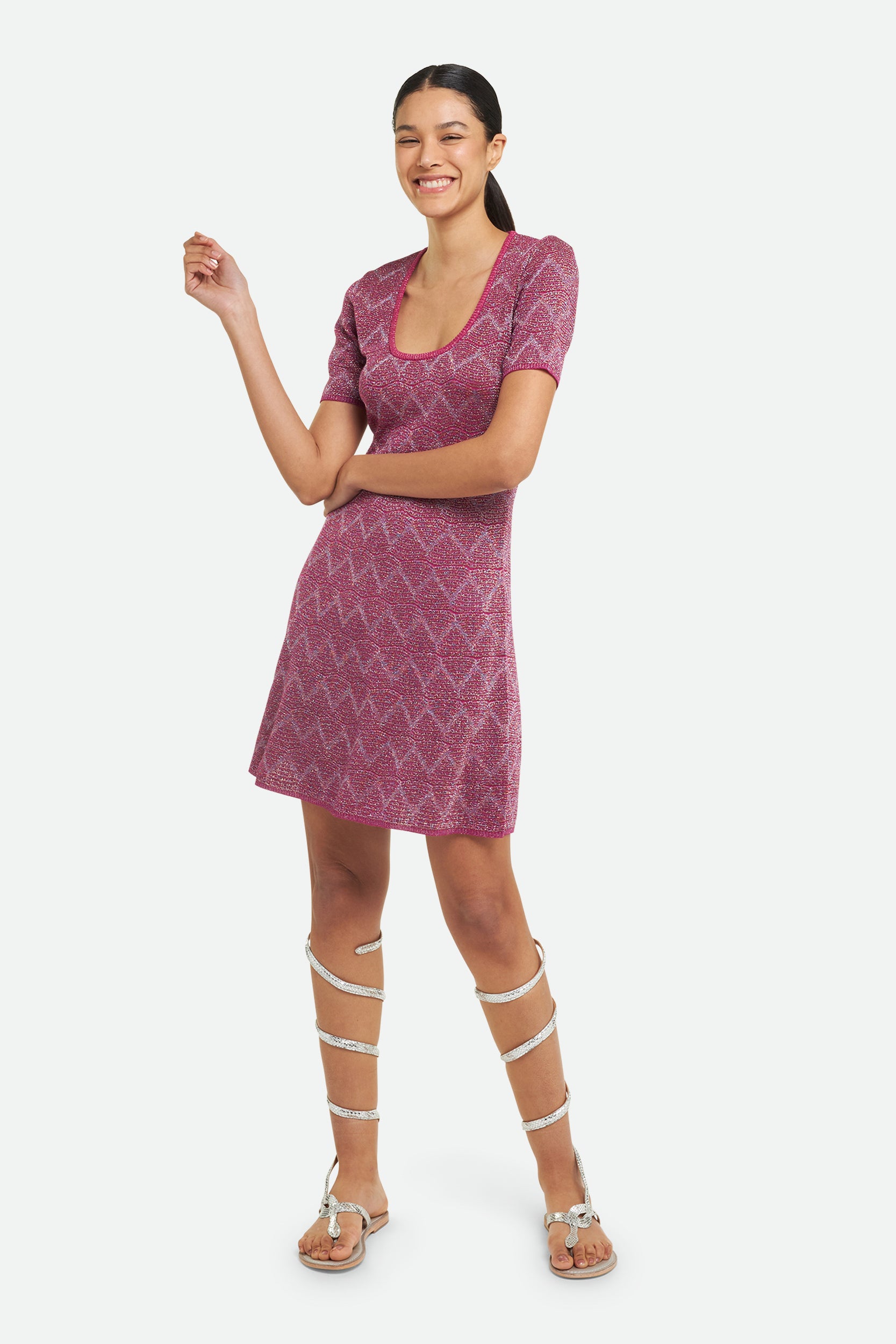 M Missoni Lila Kleid