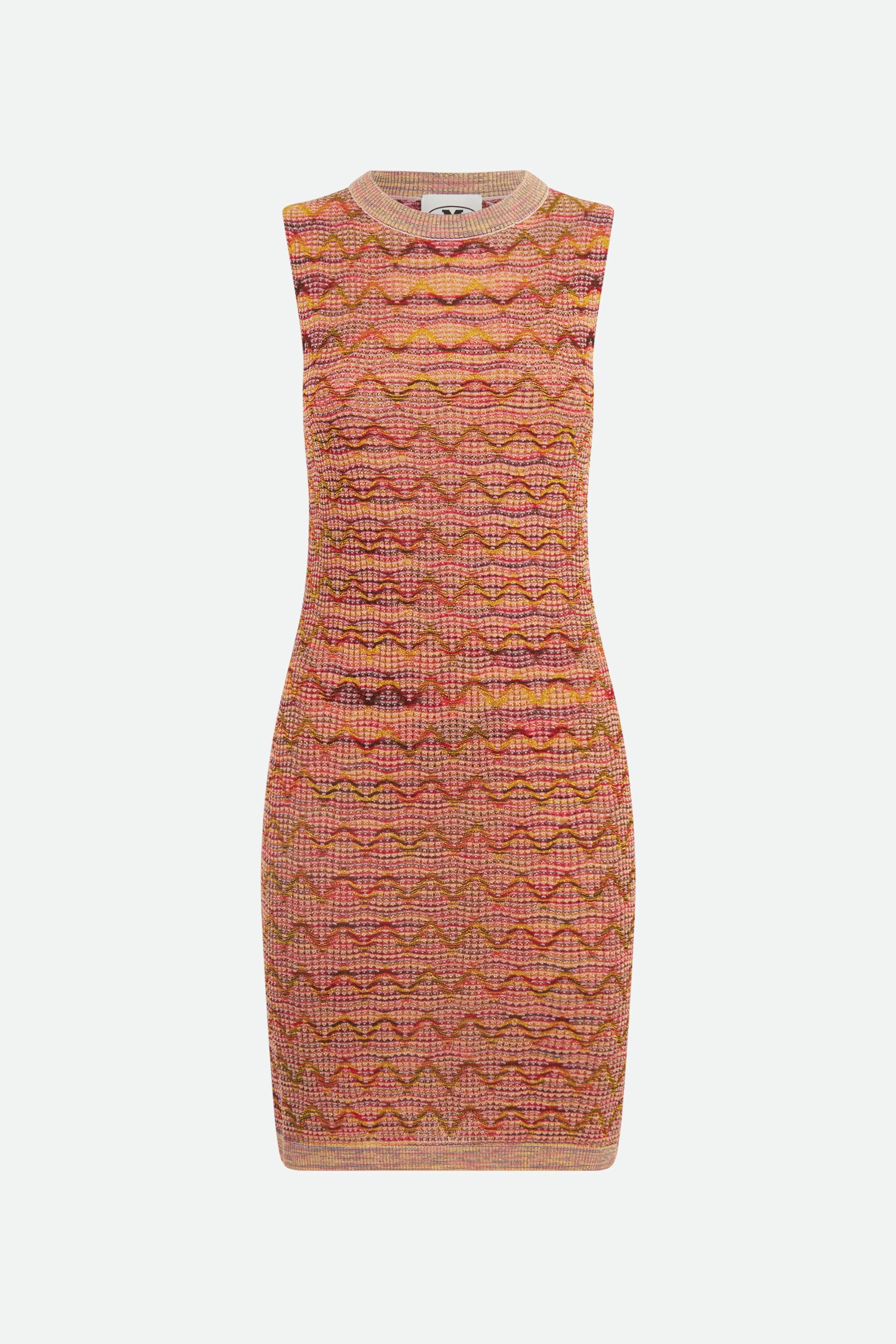 M Missoni Orangefarbenes Etuikleid