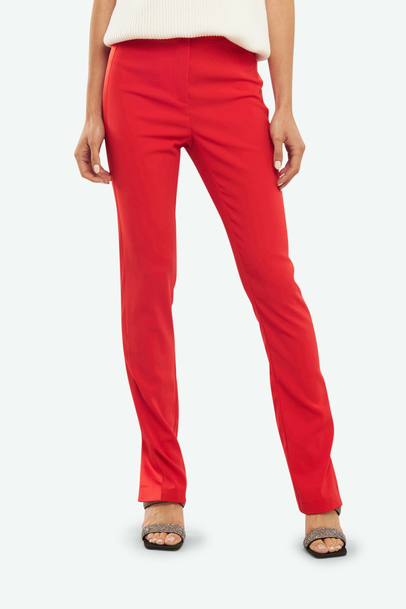 Patrizia Pepe Slim Fit Hose Rot